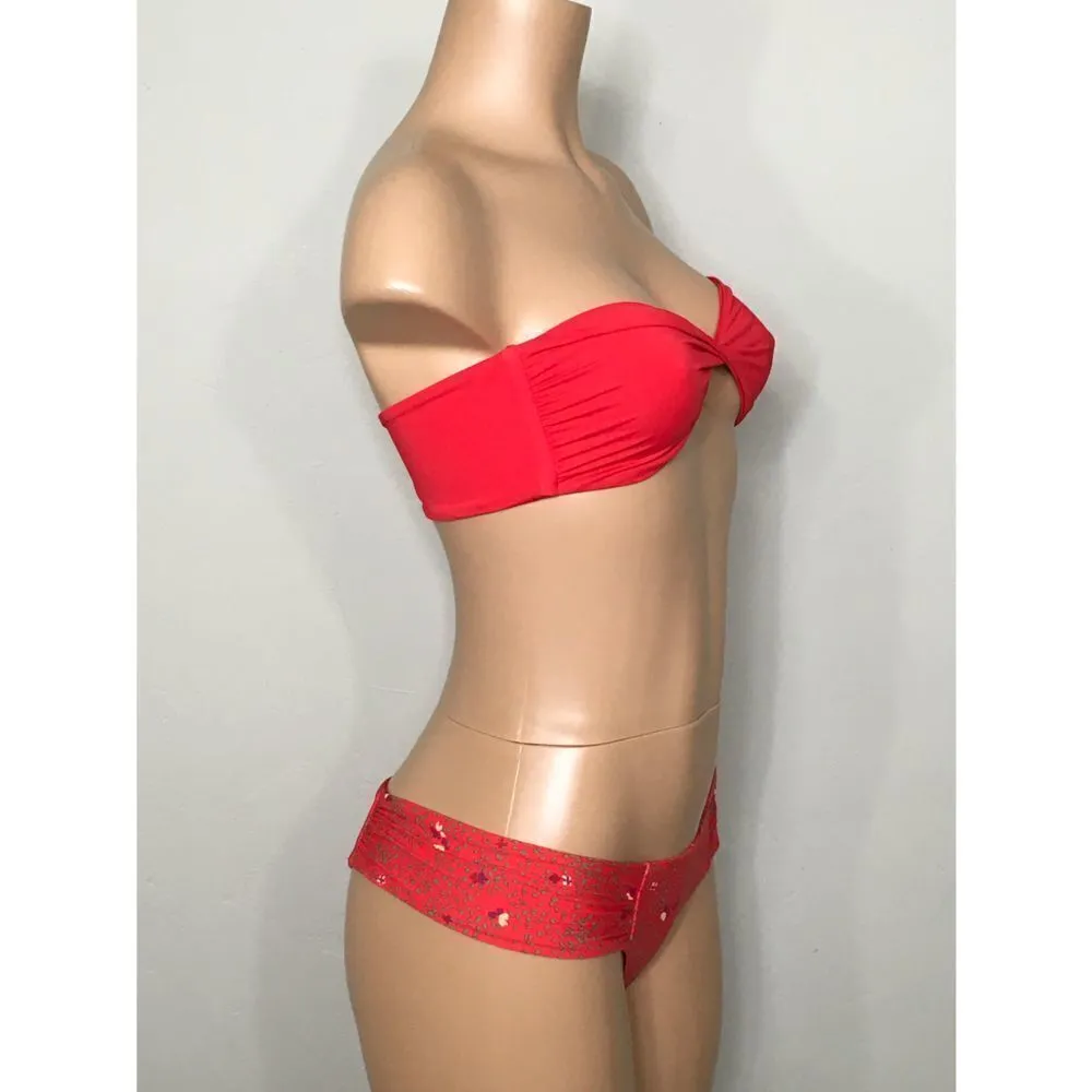 New. Volcom red teeny bikini. - Image 3