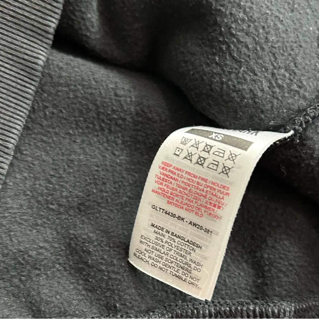 Gymshark Black Full Zip Hooded Jacket Sz XS - Image 7