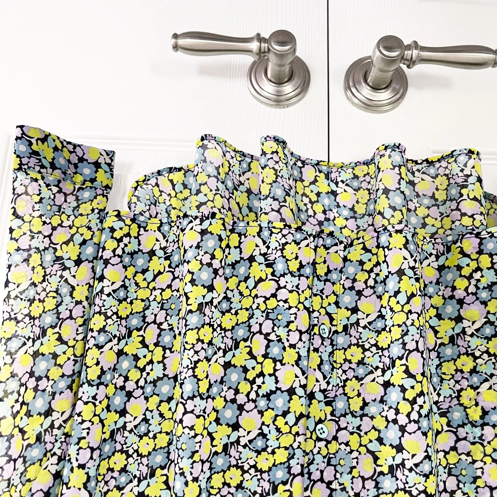 CAbi  6406 Get Together Floral Button Down Top - Image 4