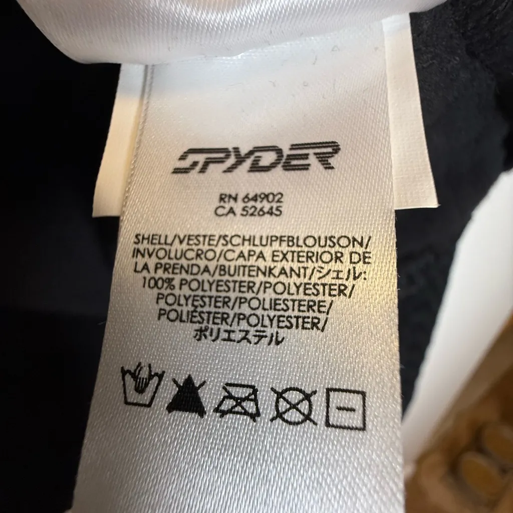 Spyder Black Cable Knit Full Zip Fleece Lined Sweater Jacket Women’s Size XS - Image 14