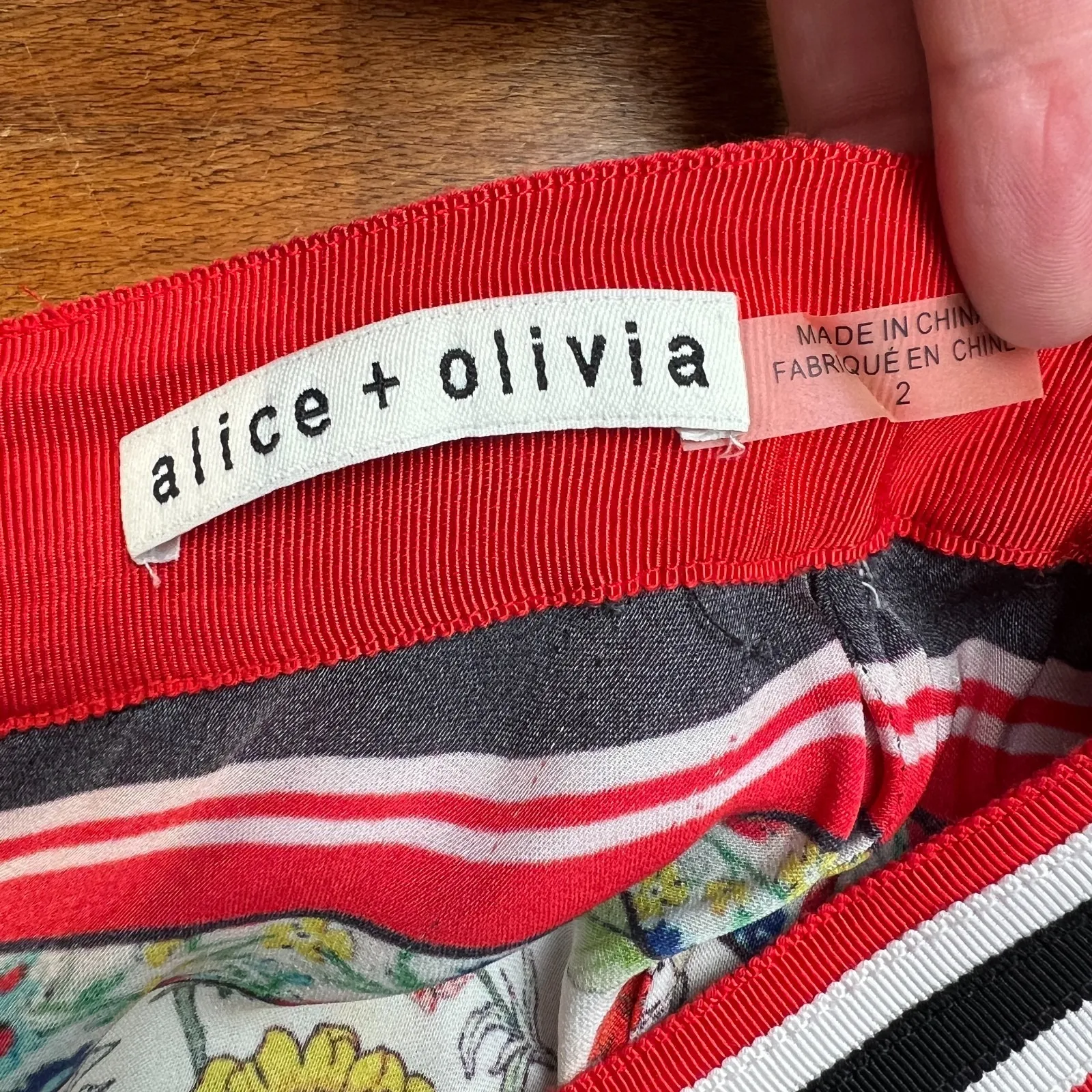 Y2K Alice + Olivia Midi Skirt 2 Multicolor Floral Tiered Handkerchief Hem Maura - Image 10