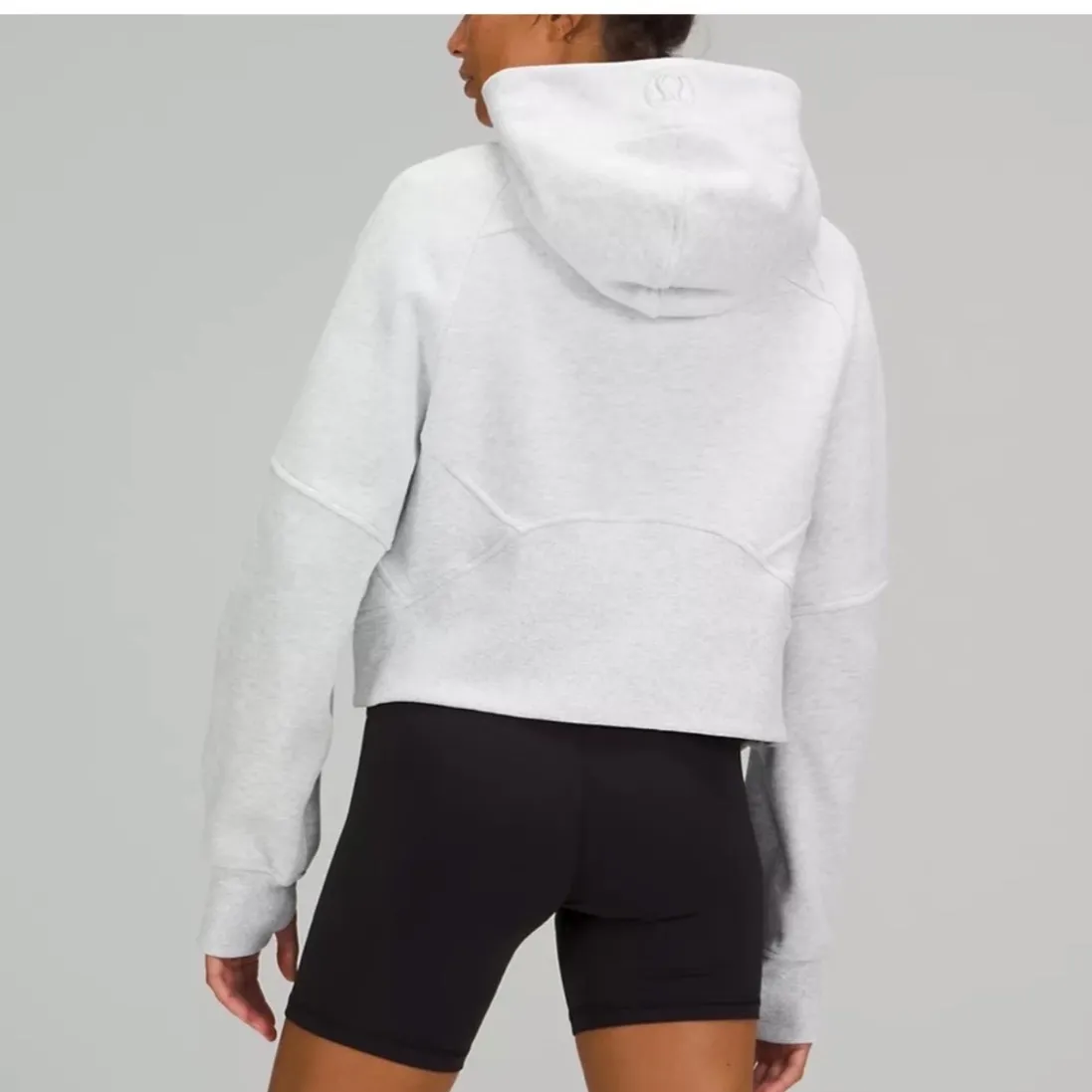 Lululemon Scuba Oversized Half Zip Hoodie Sweatshirt Heather Grey Size XL XXL - Image 13