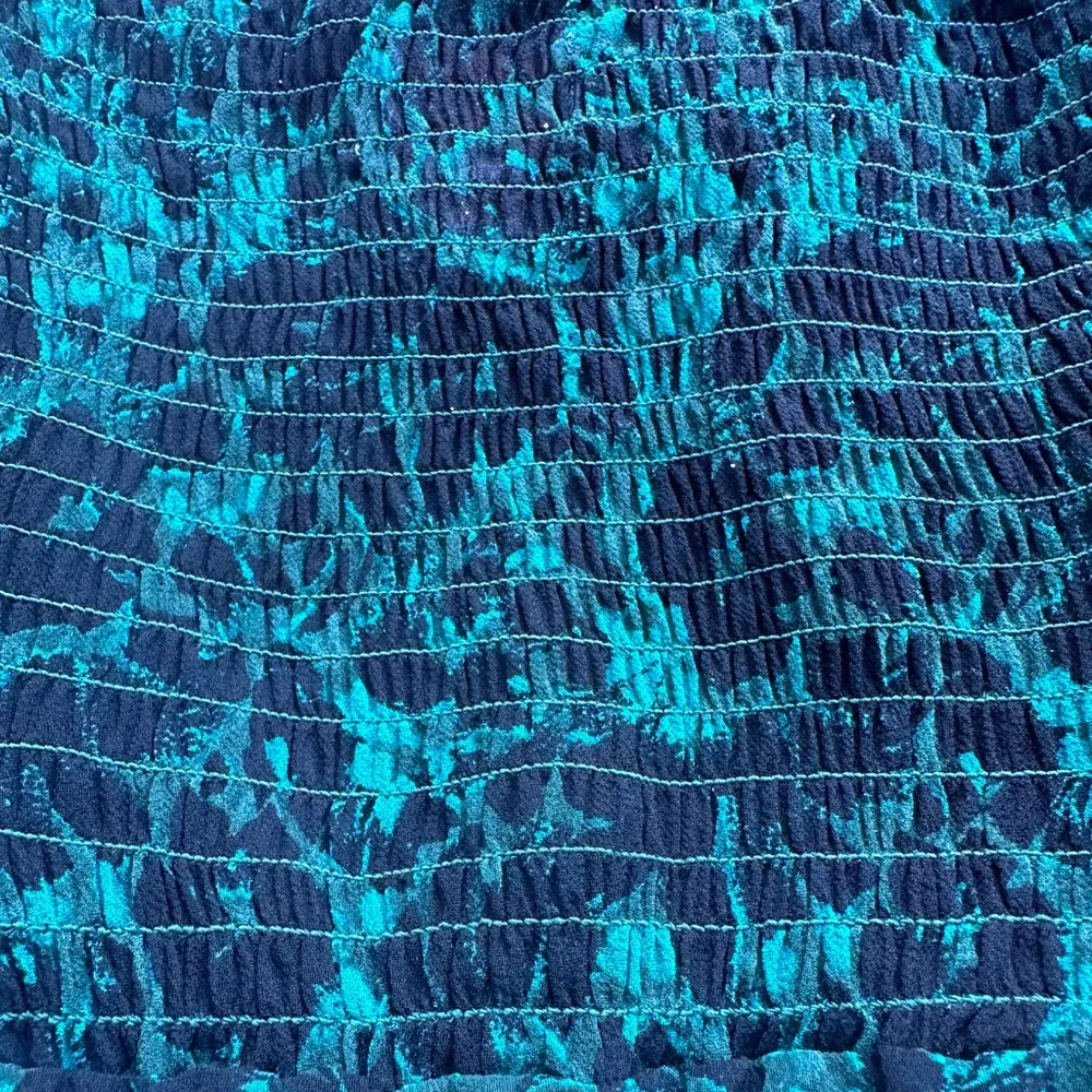 Isabel Maternity Floral Chiffon Long Sleeve Corsetry Top in Green/Black Size XXL - Image 15