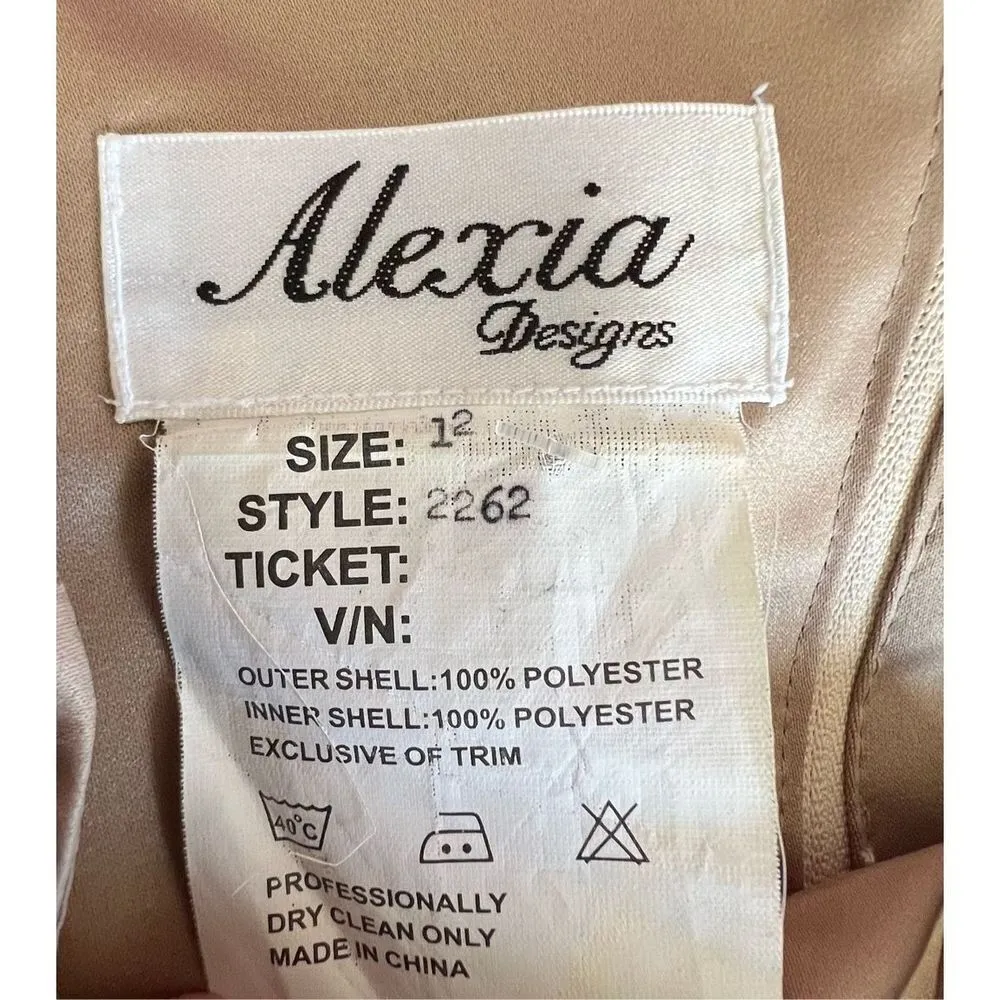 Vintage Alexia Designs Gold Zip Up Spaghetti Strap Corset Top Size undefined - Image 2