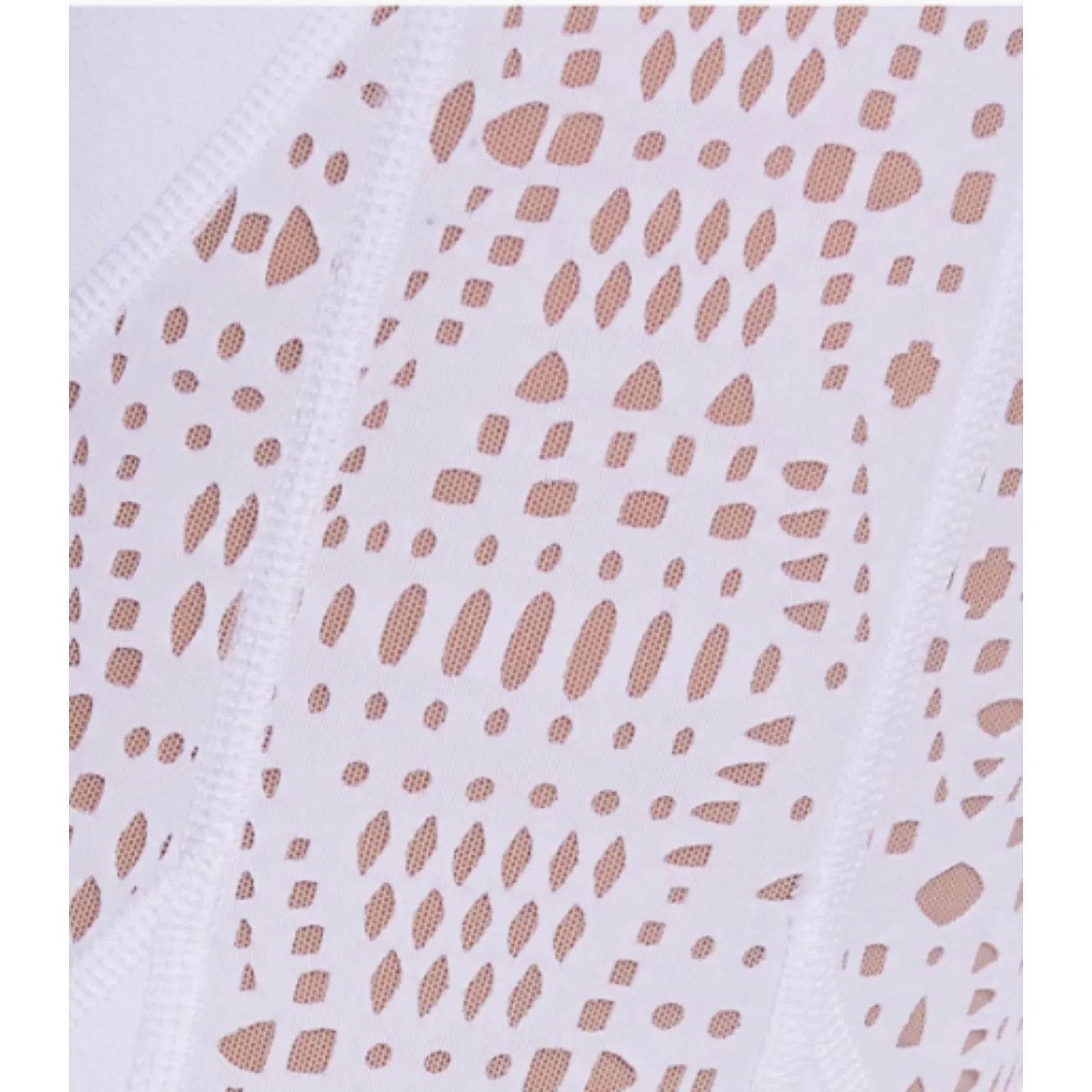 Alo Yoga White High-Waist Charm Capris Laser Cut Sleek Studio Leggings Sz XS - Image 7