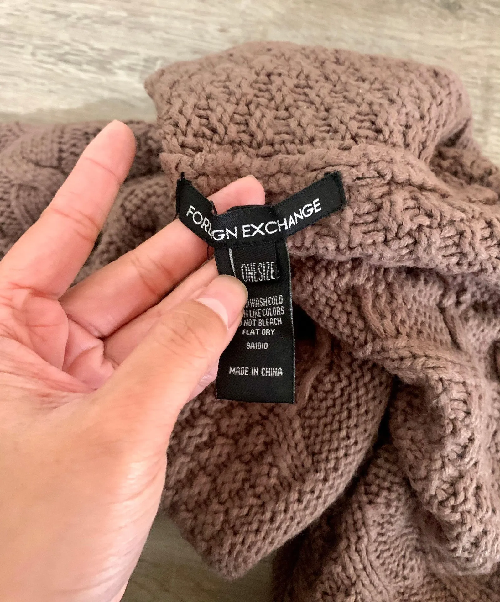 Loose Knit Circle Scarf - Image 3