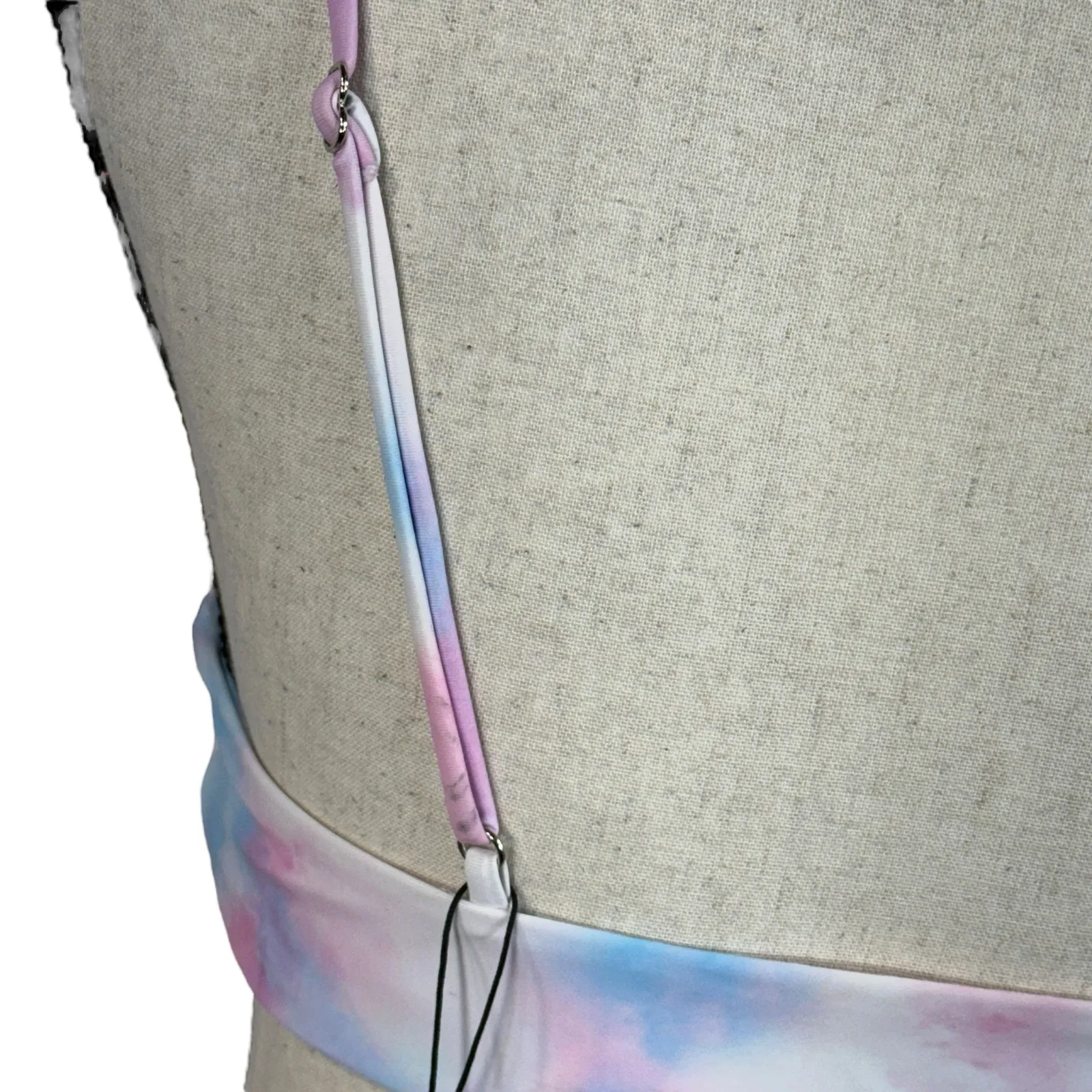 Zaful SZ 6 Bandeau Bikini Swim Top Tie-Dye Padded Cups Adjustable Straps Knotted - Image 5