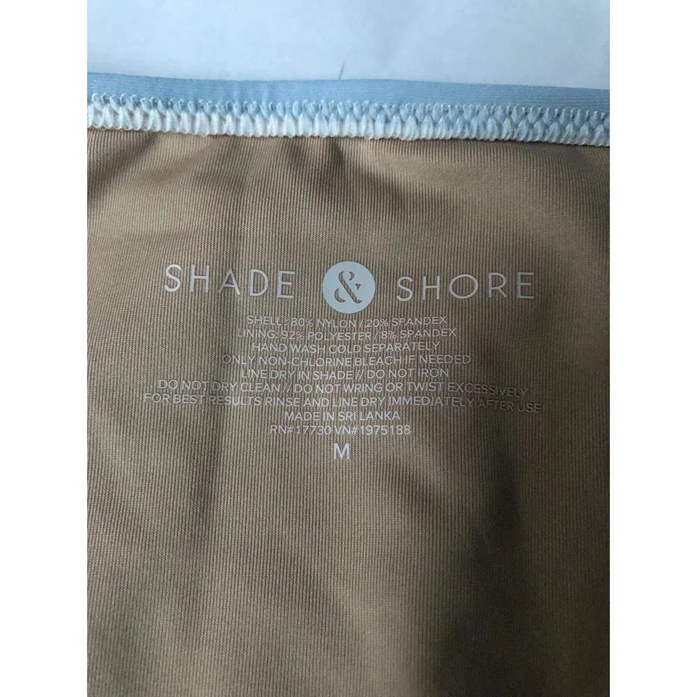 Shade & Shore Women’s High Waist High Leg Cheeky Bikini Bottom size M NWT! - Image 4