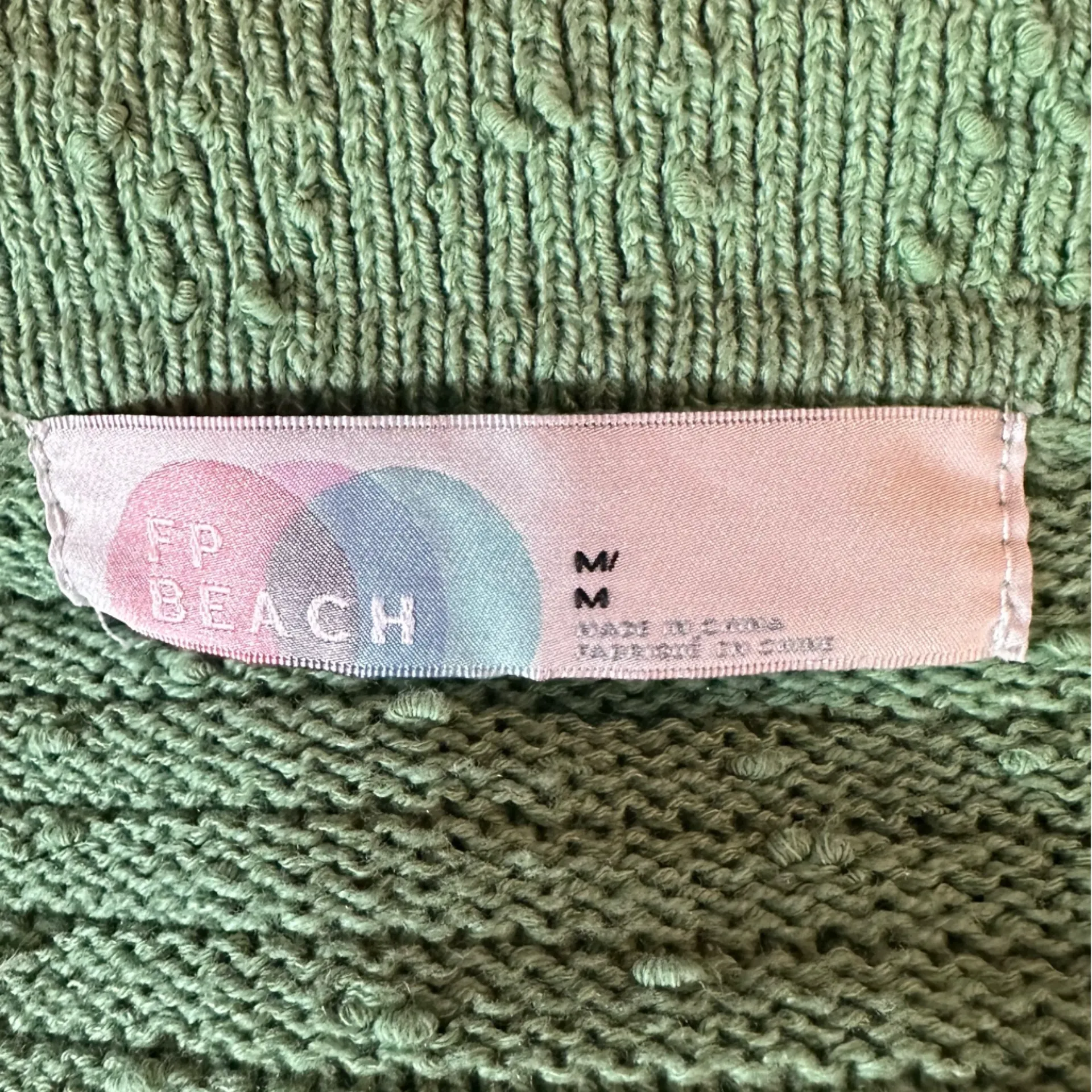 Free People Beach Carter Sweater Set Venice Jade Size Large Relaxed Fit V Neck - Image 7