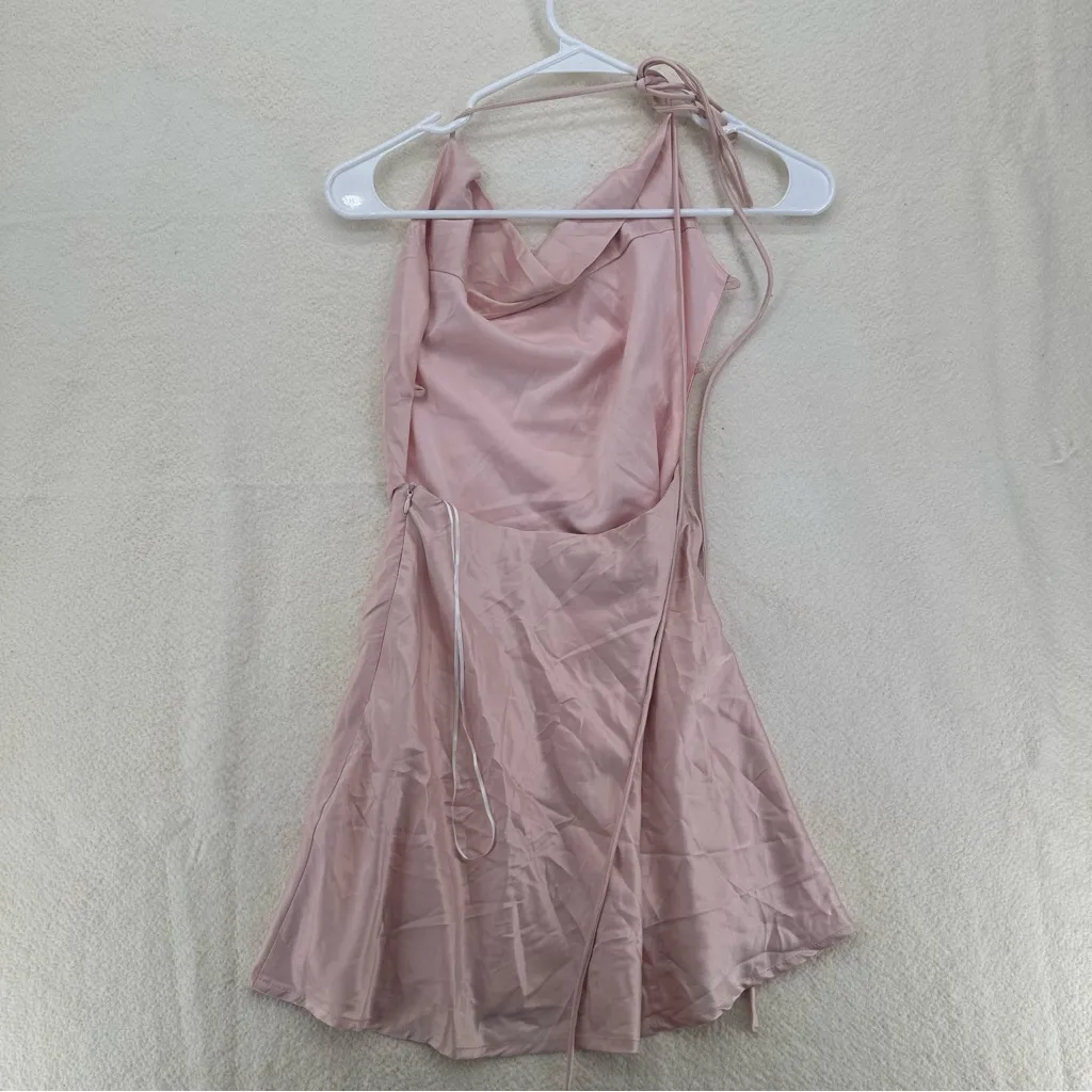 Princess Polly “Celena” Pink Satin Mini Dress - Image 3