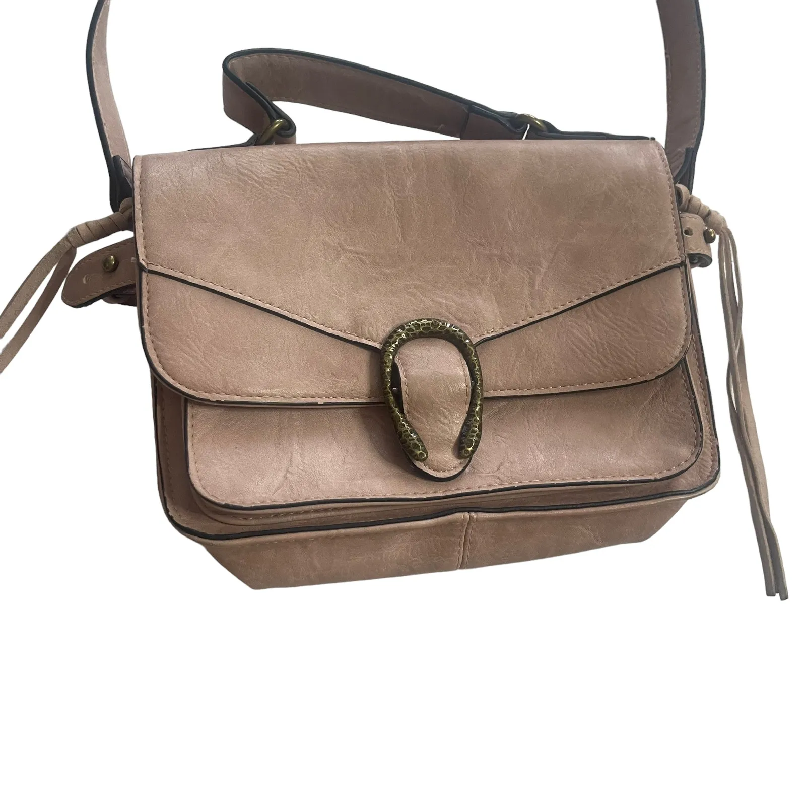 Madden‎ Girl Light Pink Grate Crossbody Bag Purse - Image 2