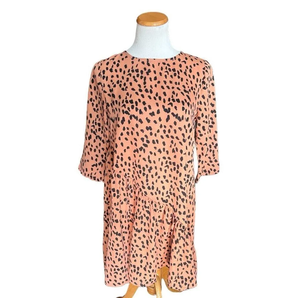 Womens Hayden Los Angeles Andy Asymmetrical Animal Print Swig Dress - Sz S - Image 4