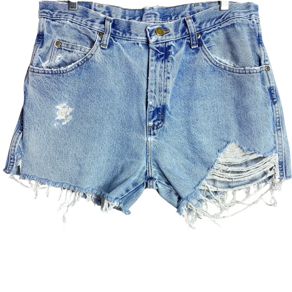 Vintage Wrangler Jean Shorts - Image 2