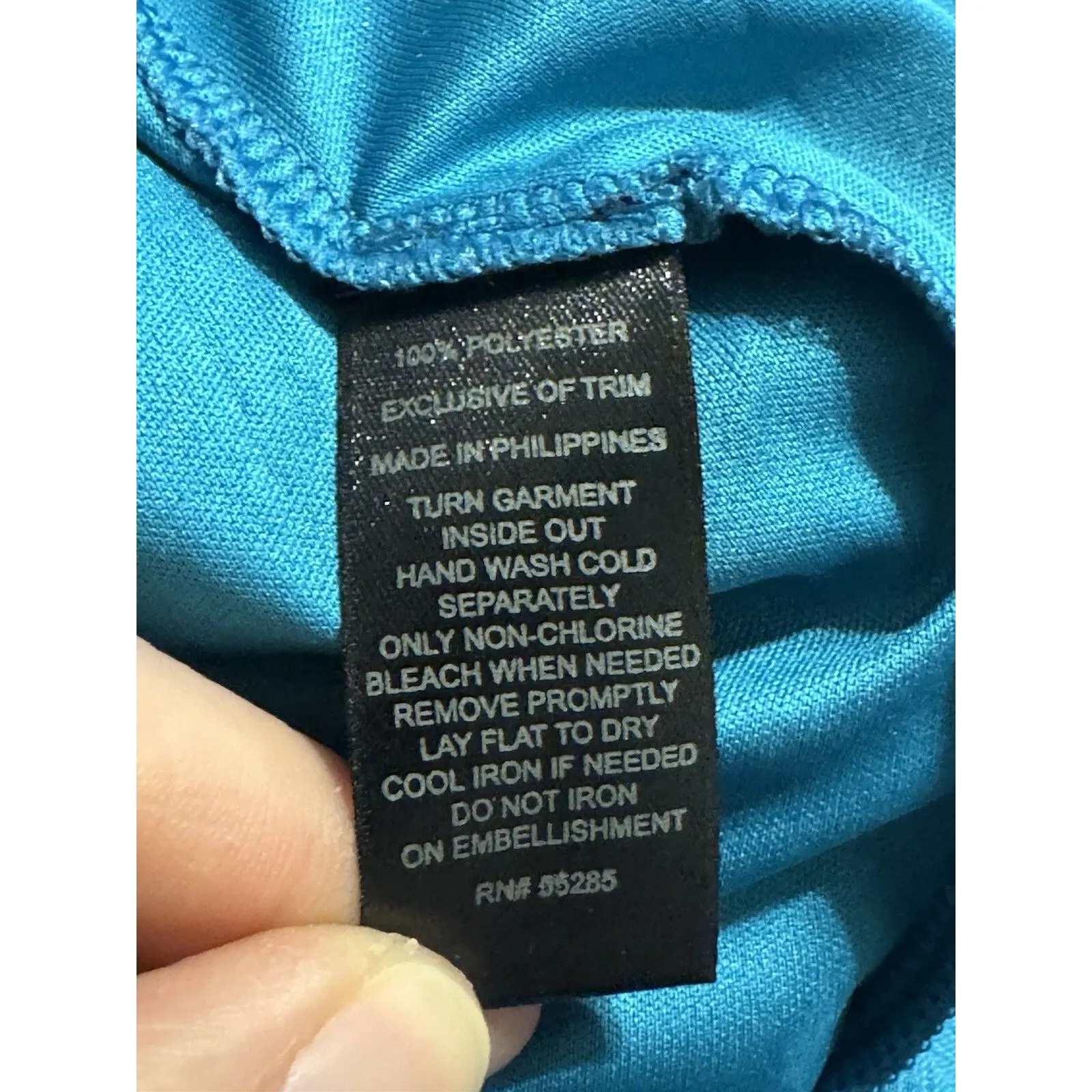 Express Womens Dress XS Chiffon Sequin Beaded Teal Blue Mini Shift Y2k 90s Retro - Image 11