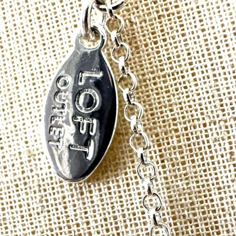 Loft Outlet silver tone circle pendant necklace - Image 8