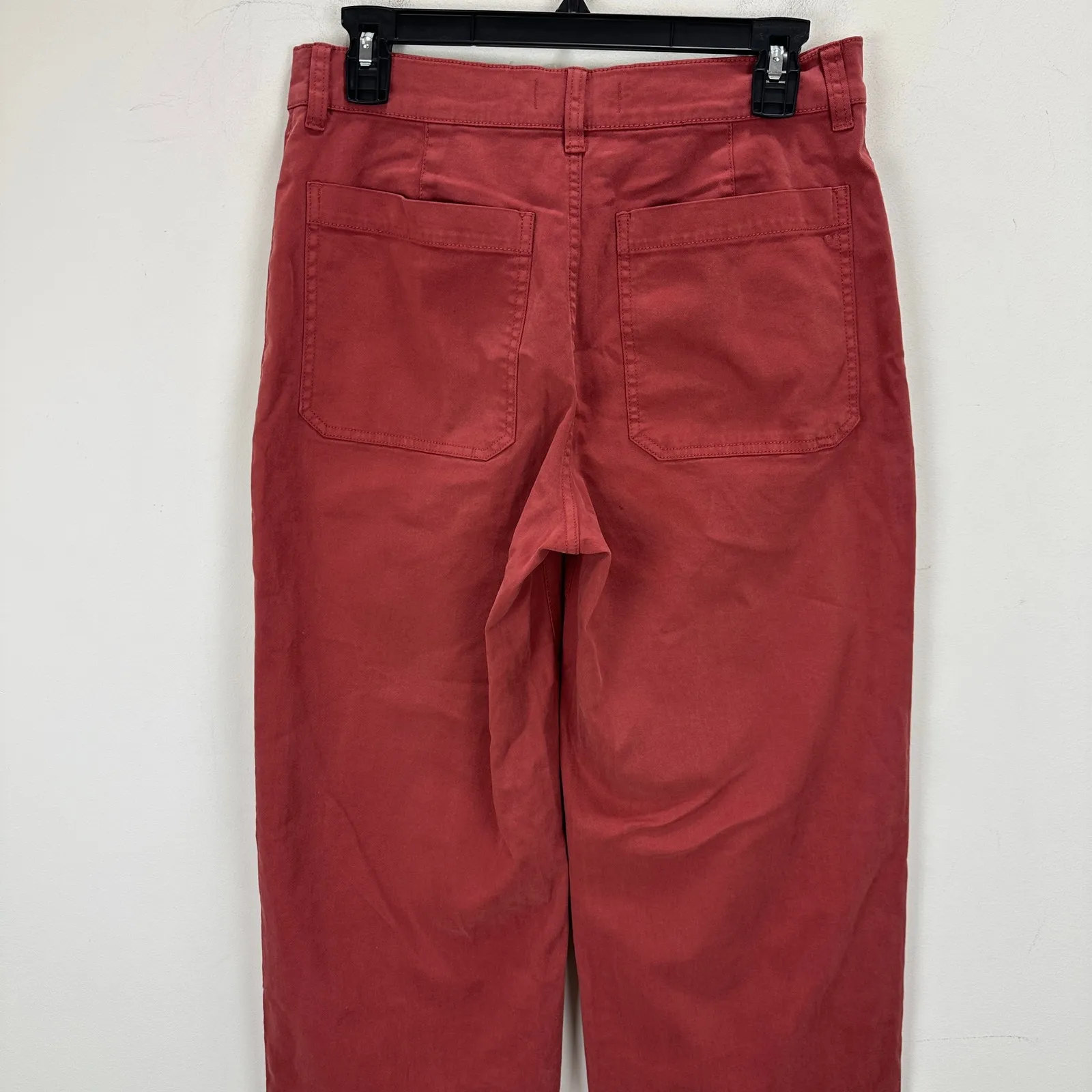 Madewell The Emmett Wide Leg Pant Patch Pocket Antique Rose High Rise US 29 NWT - Image 10
