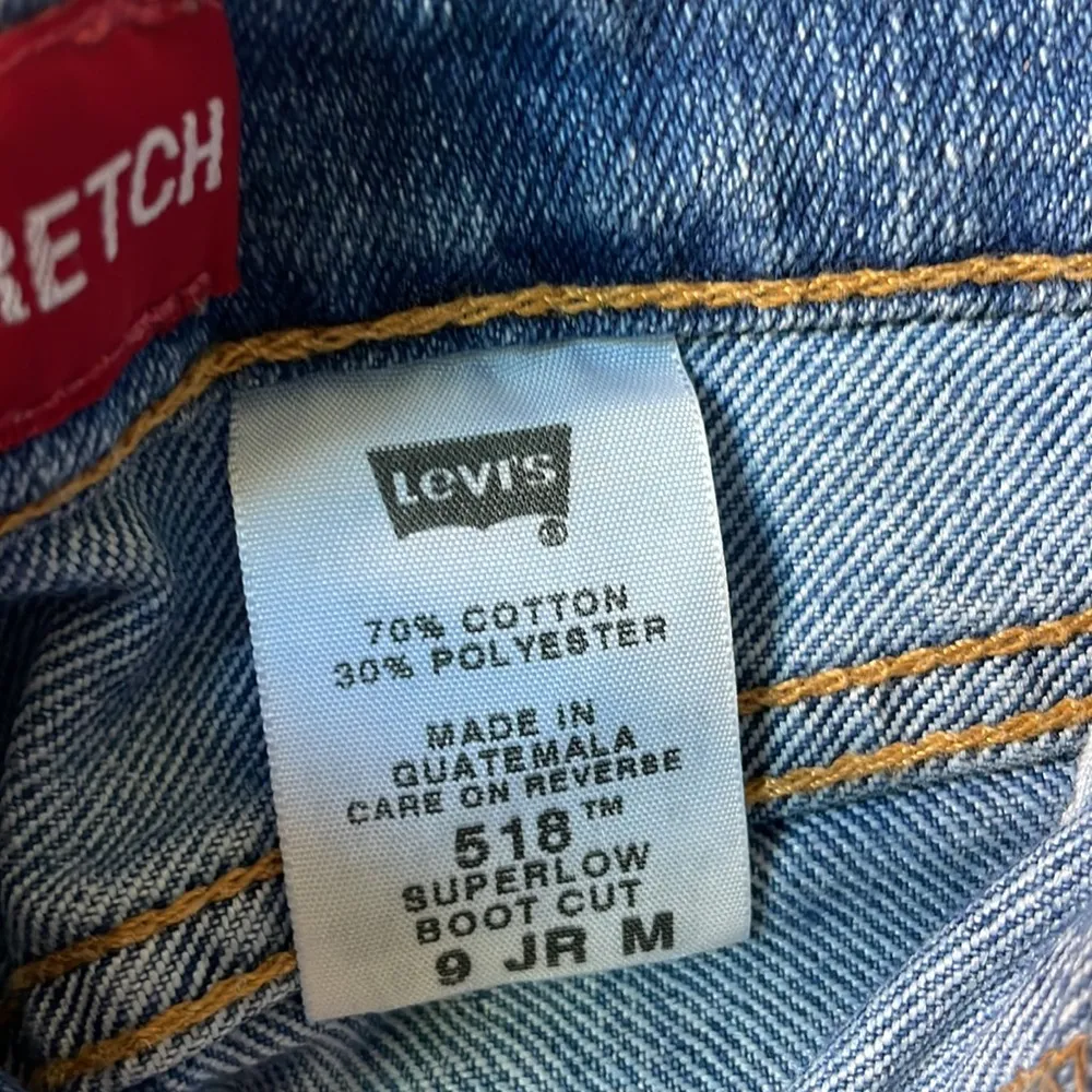 Levi’s junior size 9 super low bootcut denim jeans med wash. - Image 6