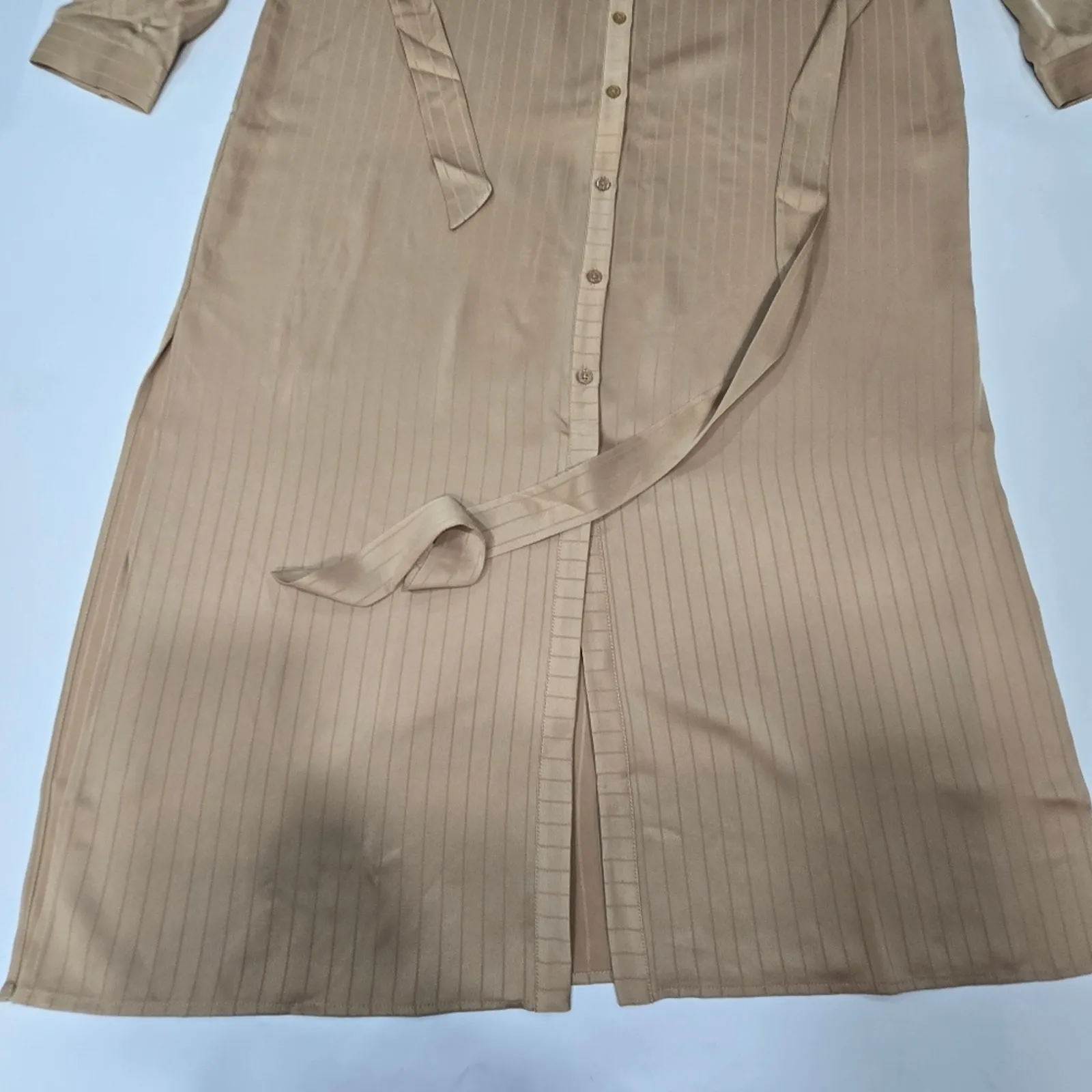 LPA Open Neck Button Up Shirt Dresstan XL - Image 4