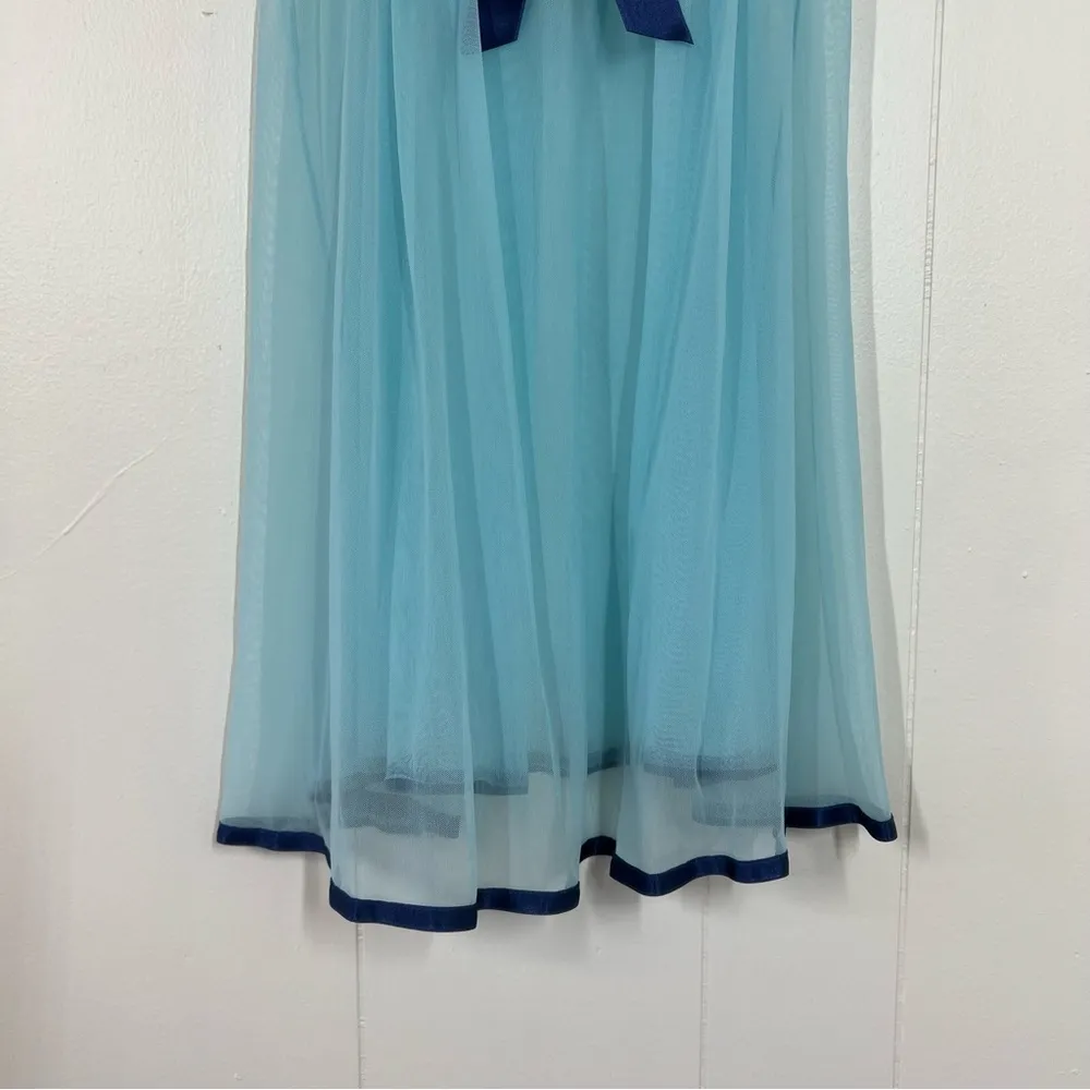 Victoria’s Secret Angels Blue Mesh Chamise Dress - Image 4