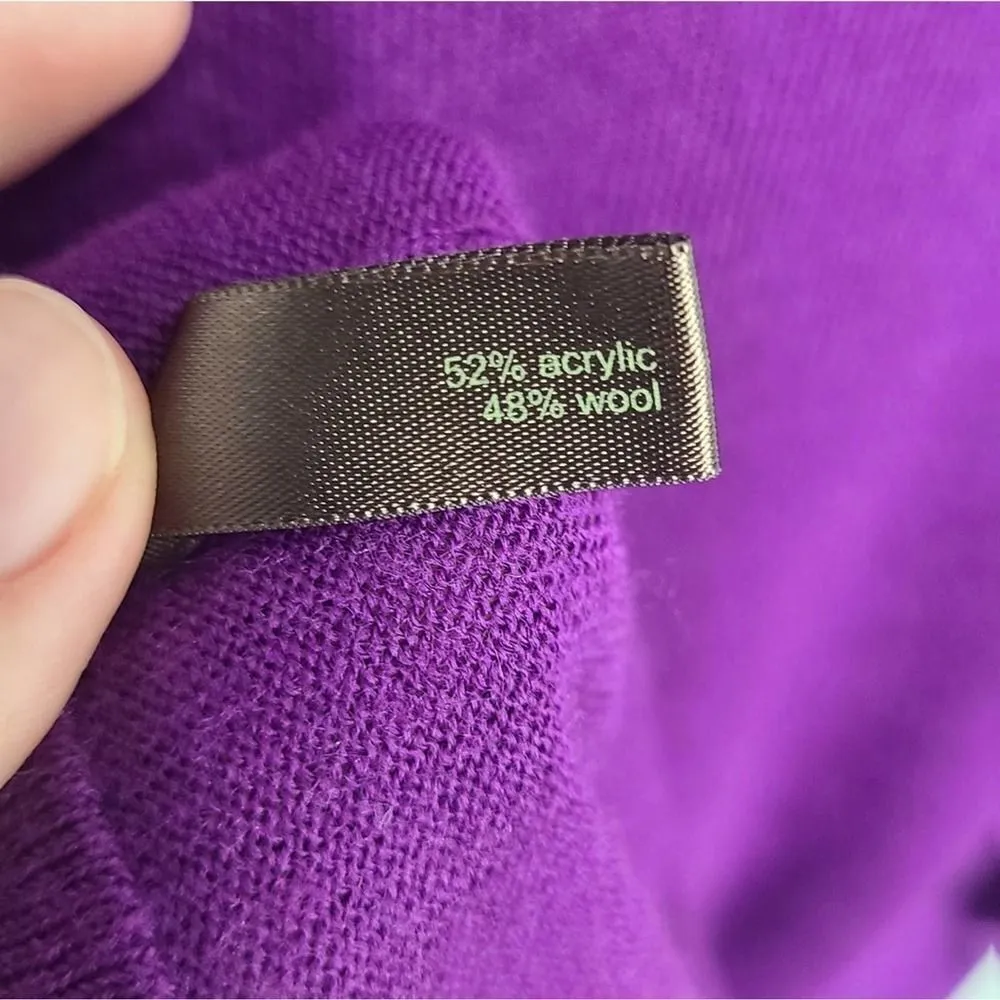 NWOT The Limited Wool Blend Purple Sweater Size Small - Image 3