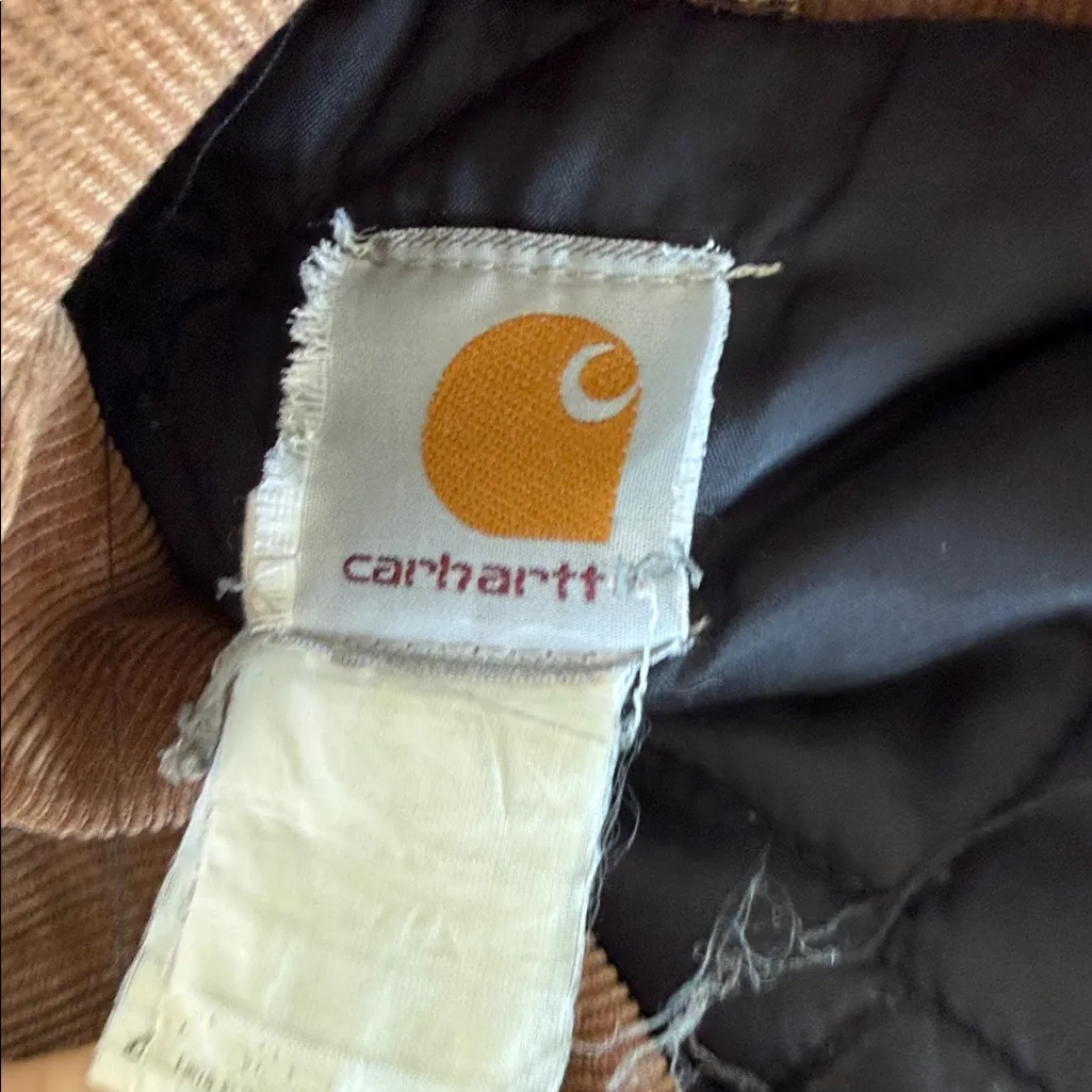 Vintage Carhartt custom Our Lady of Guadalupe Tan coat size 52 Tall CO3 chore - Image 3