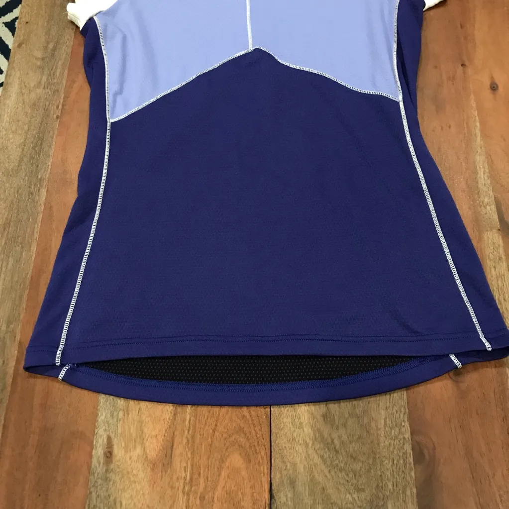 Helly Hansen blue color blocked short sleeve tee t-shirt M athleticwear - Image 7