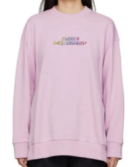 $725 Stella McCartney Purple High Frequency Gel Logo Sweatshirt - Medium - Image 1