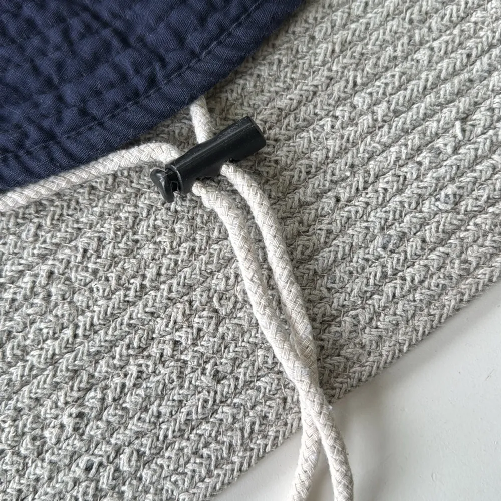 Vintage B.U.M. Equipment Navy Blue Ripstop Cotton Bucket Hat Sun Hat One Size - Image 4