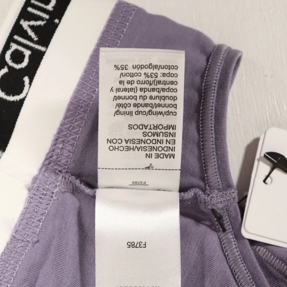NWT Calvin Klein Modern Cotton Unlined Bralette in Lilac Size Small - Image 8