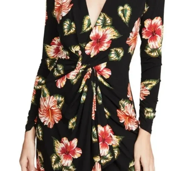 Le Superbe‎ Waikiki Mini Baller Floral Print Long Sleeve V - Image 2