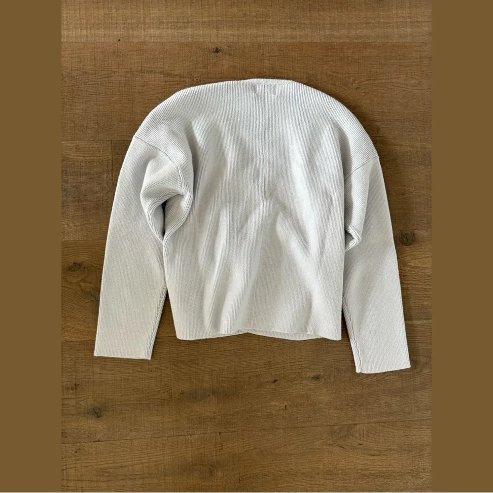 modern citizen anika crossover faux wrap ribbed pullover sweater - Image 3