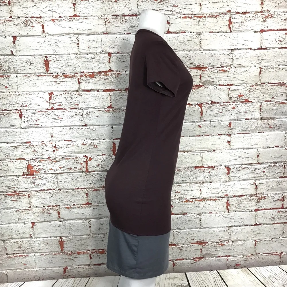 Athleta Ella Dress Sz XS Short Sleeve Color Block - Image 4