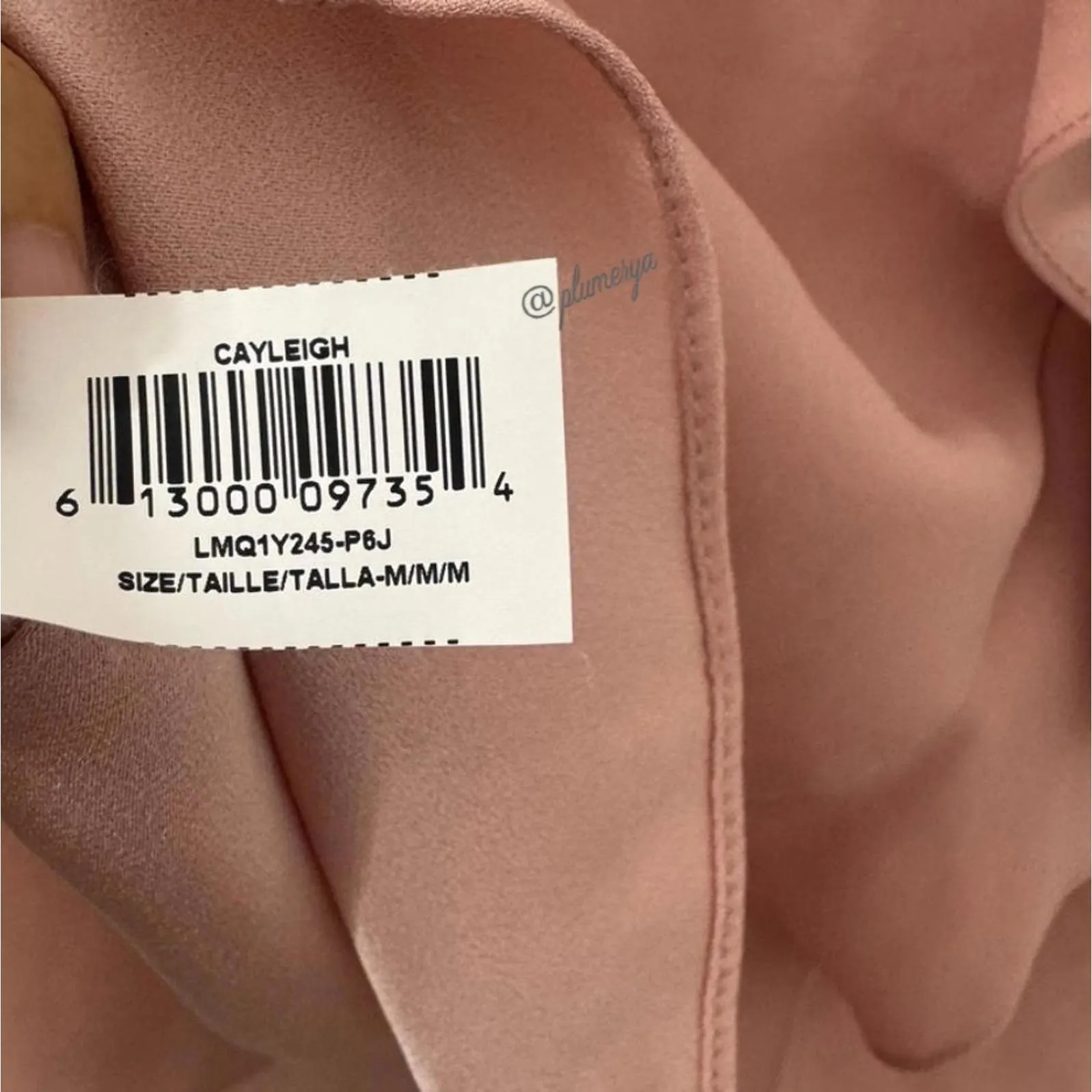 BCBGMAXAZRIA Cayleigh Ruffle Top in Tea Rose Size M - Image 4