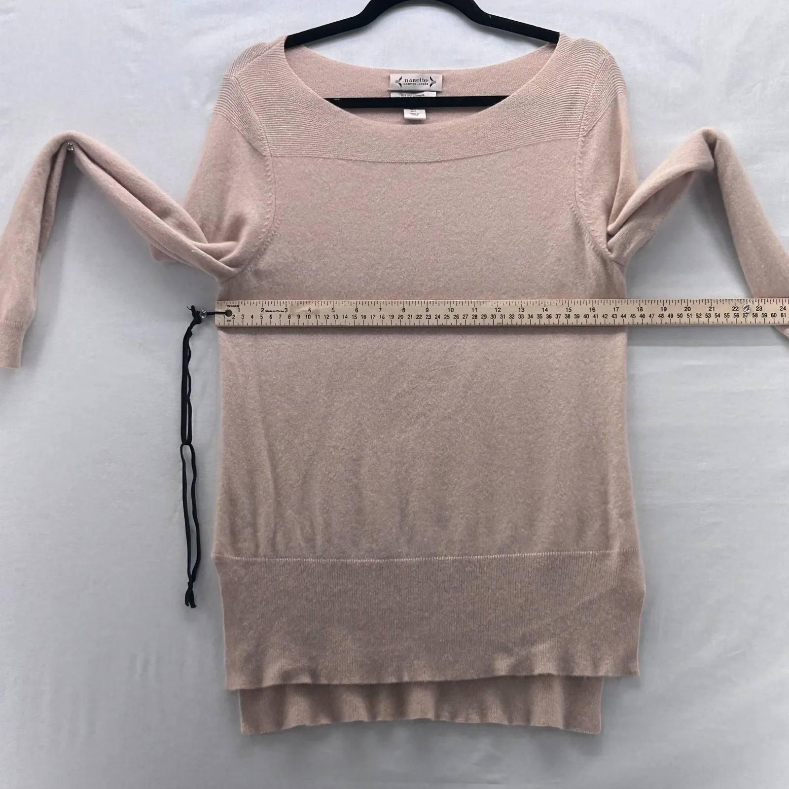 Nanette Lepore Cashmere Sweater Pink Large - Image 11