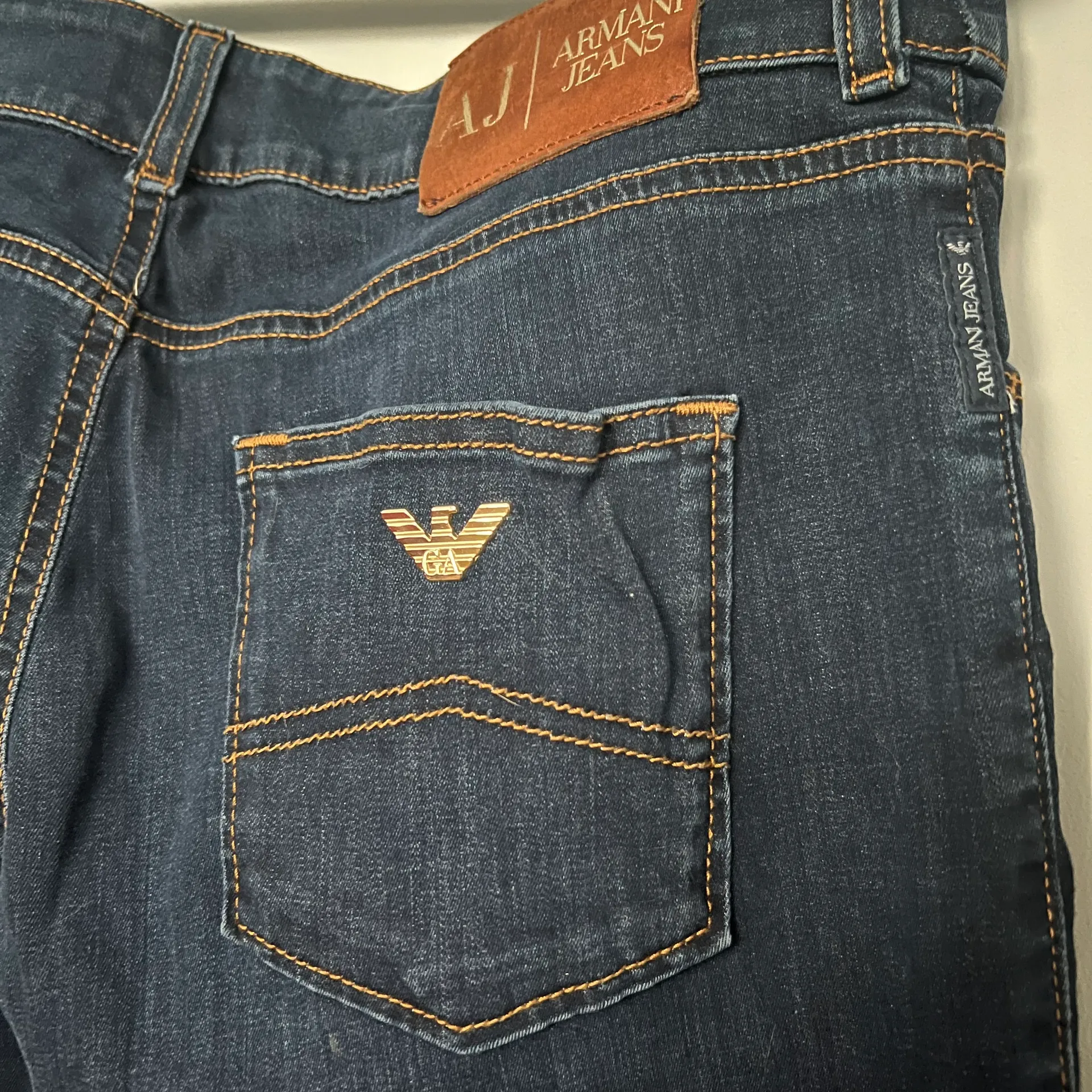 Armani Exchange Armani Jeans Dark Wash Bootcut Denim Jeans - Image 8