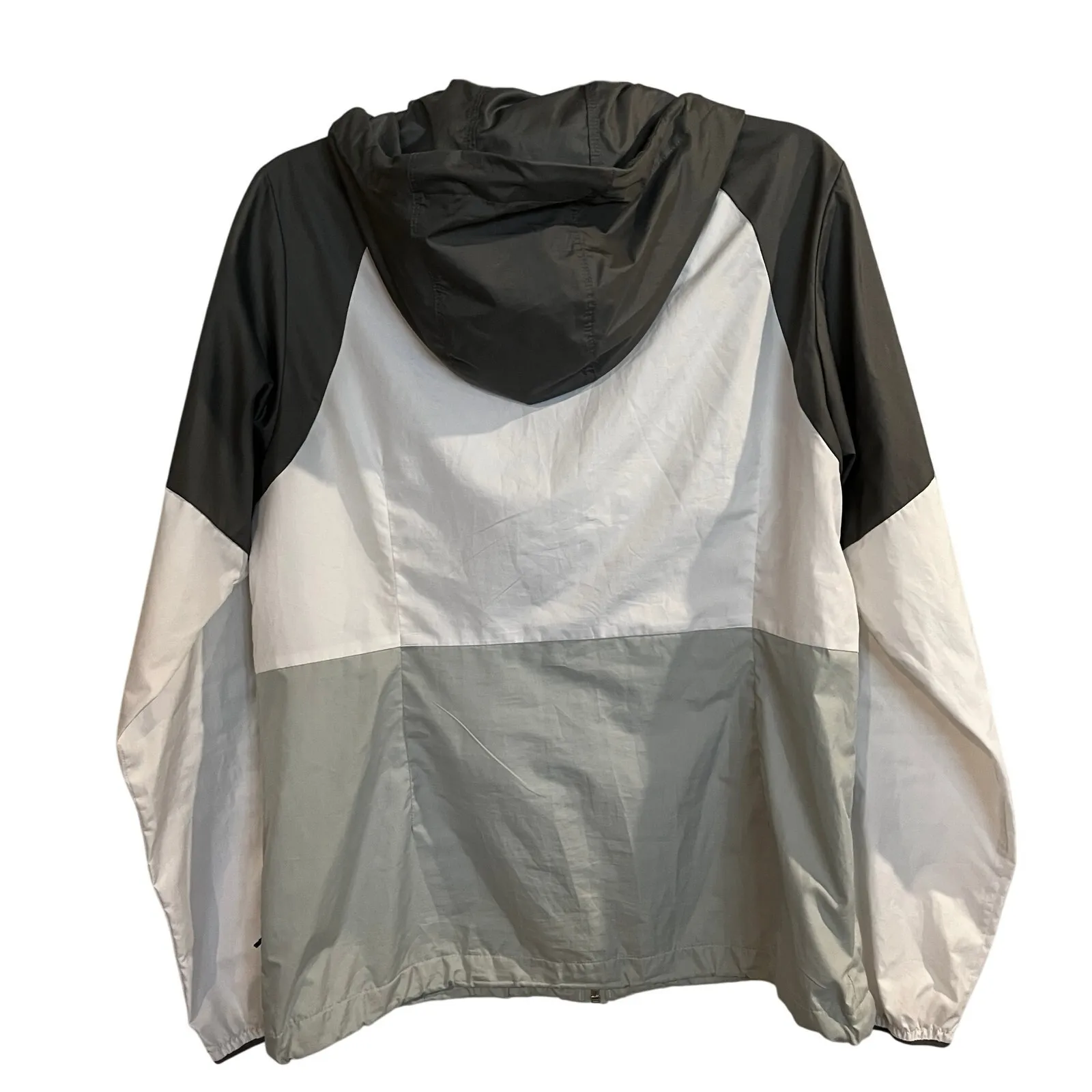 Columbia Jacket Spring Hood Lightweight Windbreaker Rain Gray Sage Green Medium - Image 2