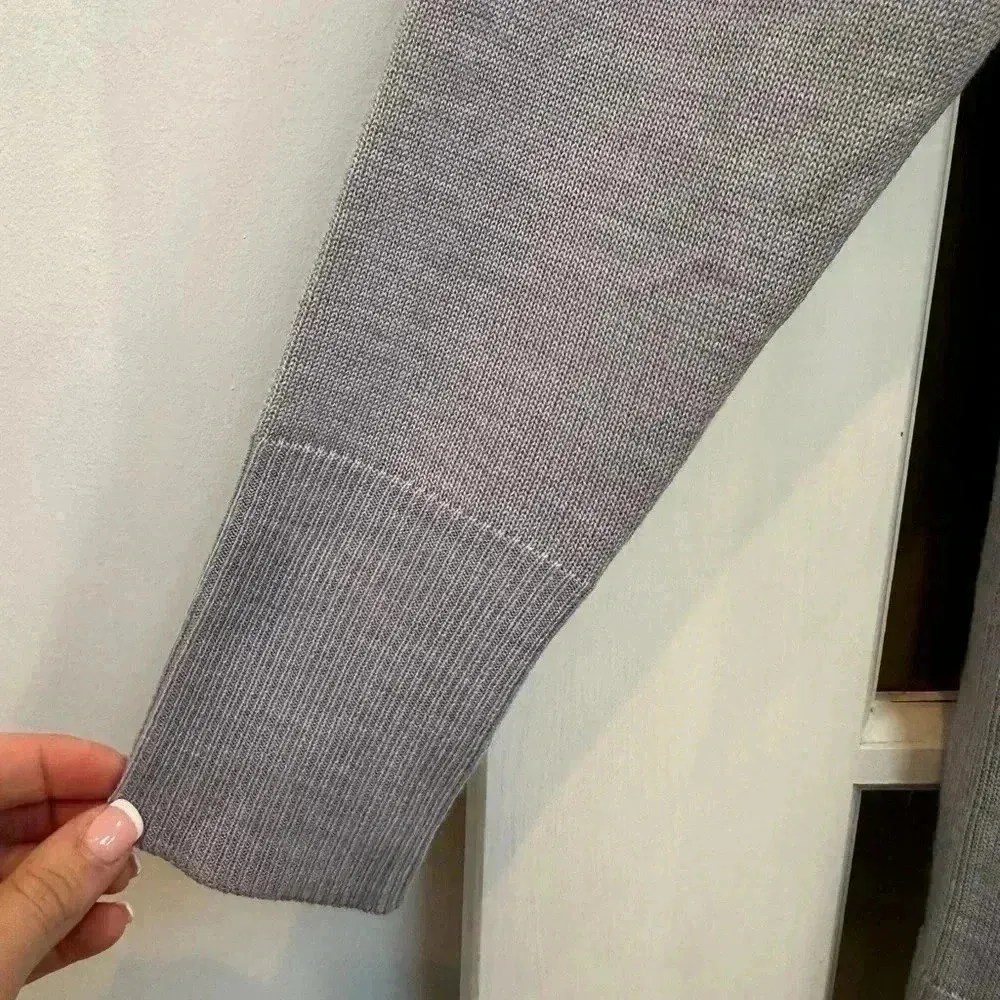 Nordstrom | Grey Everyday Open Front Cardigan Merino Wool Blend Size M Medium - Image 11