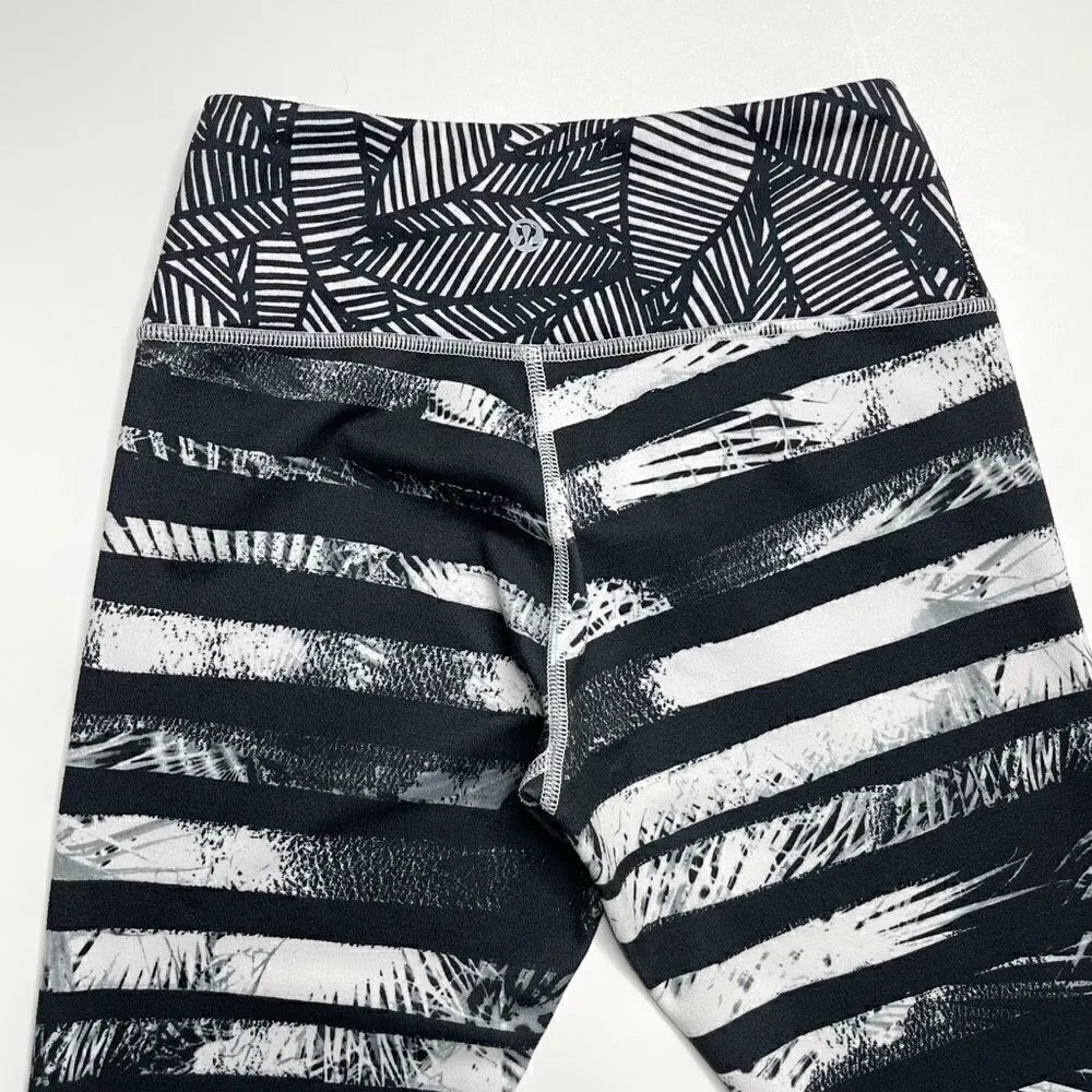 Lululemon Full-On Luon Wunder Under Crop II  Mid Rise Leggings (Shady Palms) - 4 - Image 7