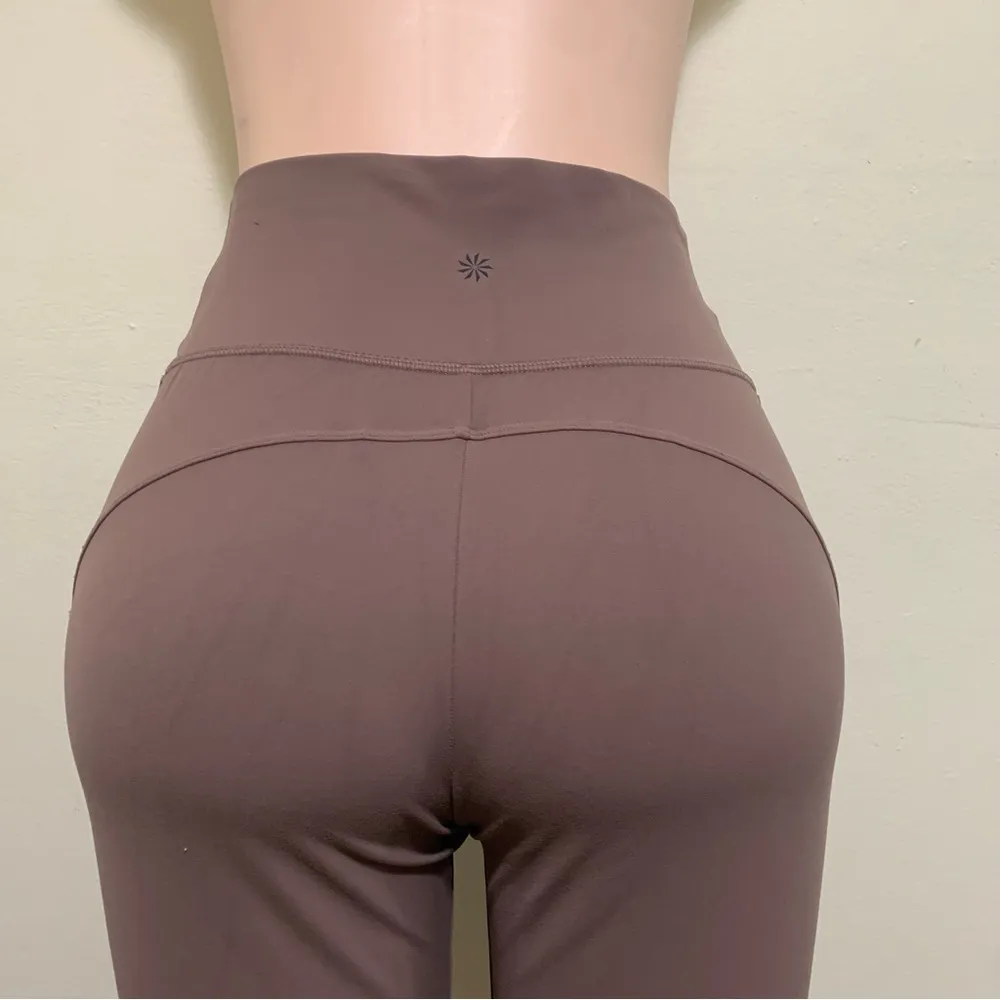 Athleta salutation jogger in powervita woman size XS purple brown color - Image 8