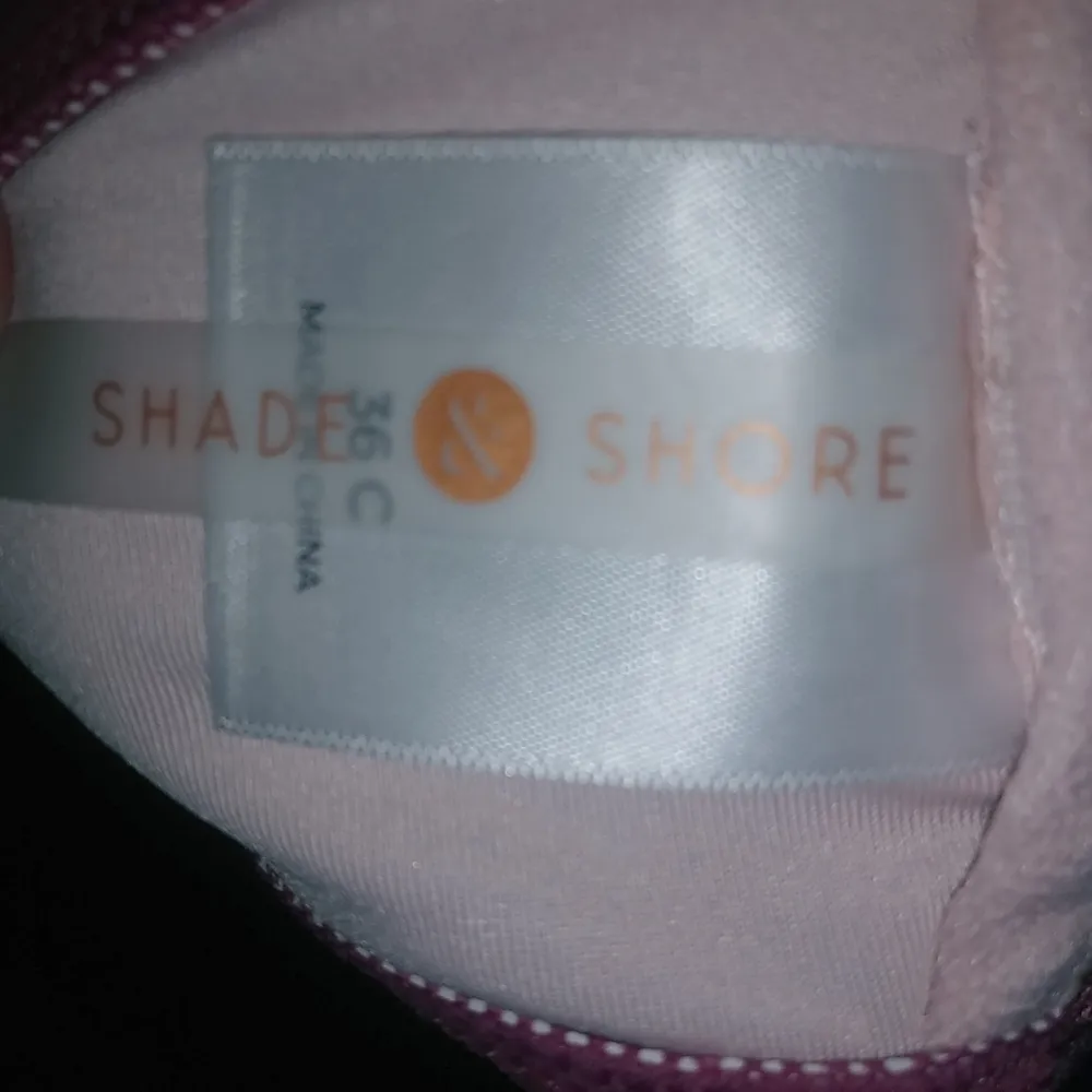 Shade & Shore 36C Crocheted Pink Bikini Swim Top - Image 4