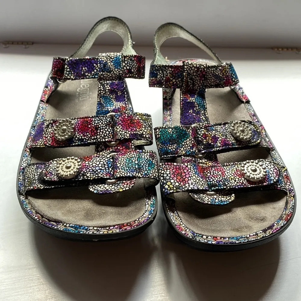 Alegria Kleo Platform Sandal Blissful Print Gladiator Printed Snake Multi Size 7 - Image 4
