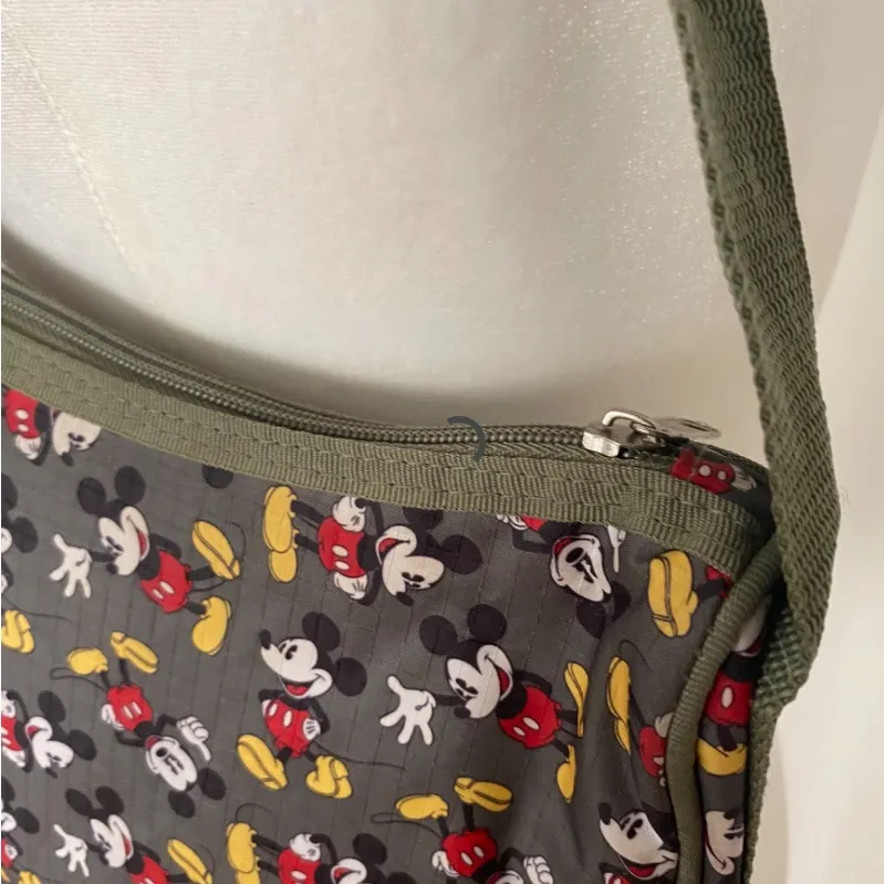 Disney Gray Shoulder Bag with Mickey Mouse Design - Image 7