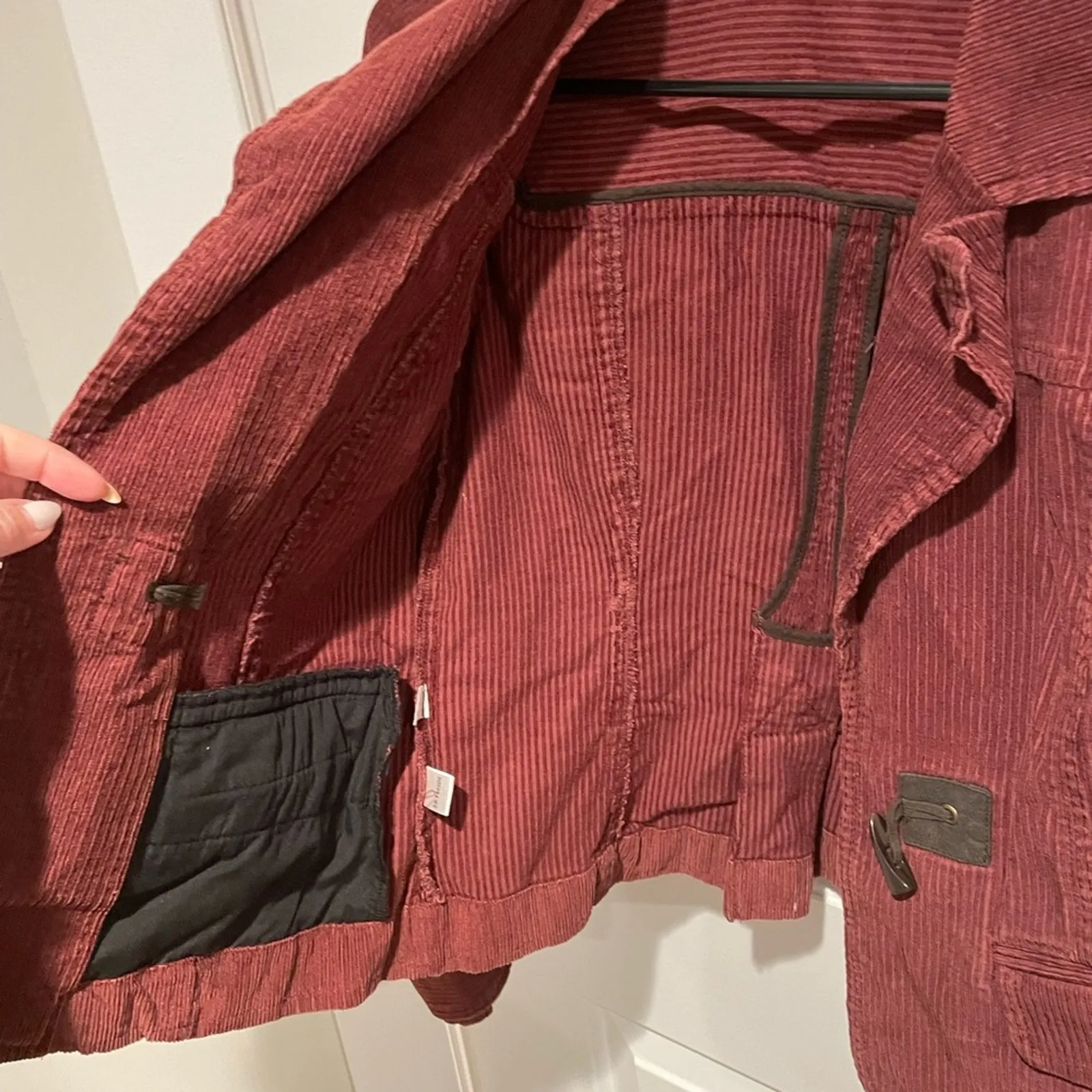 Ann Taylor LOFT burgundy Blazer Tailored Structured Jacket size 6 - Image 3