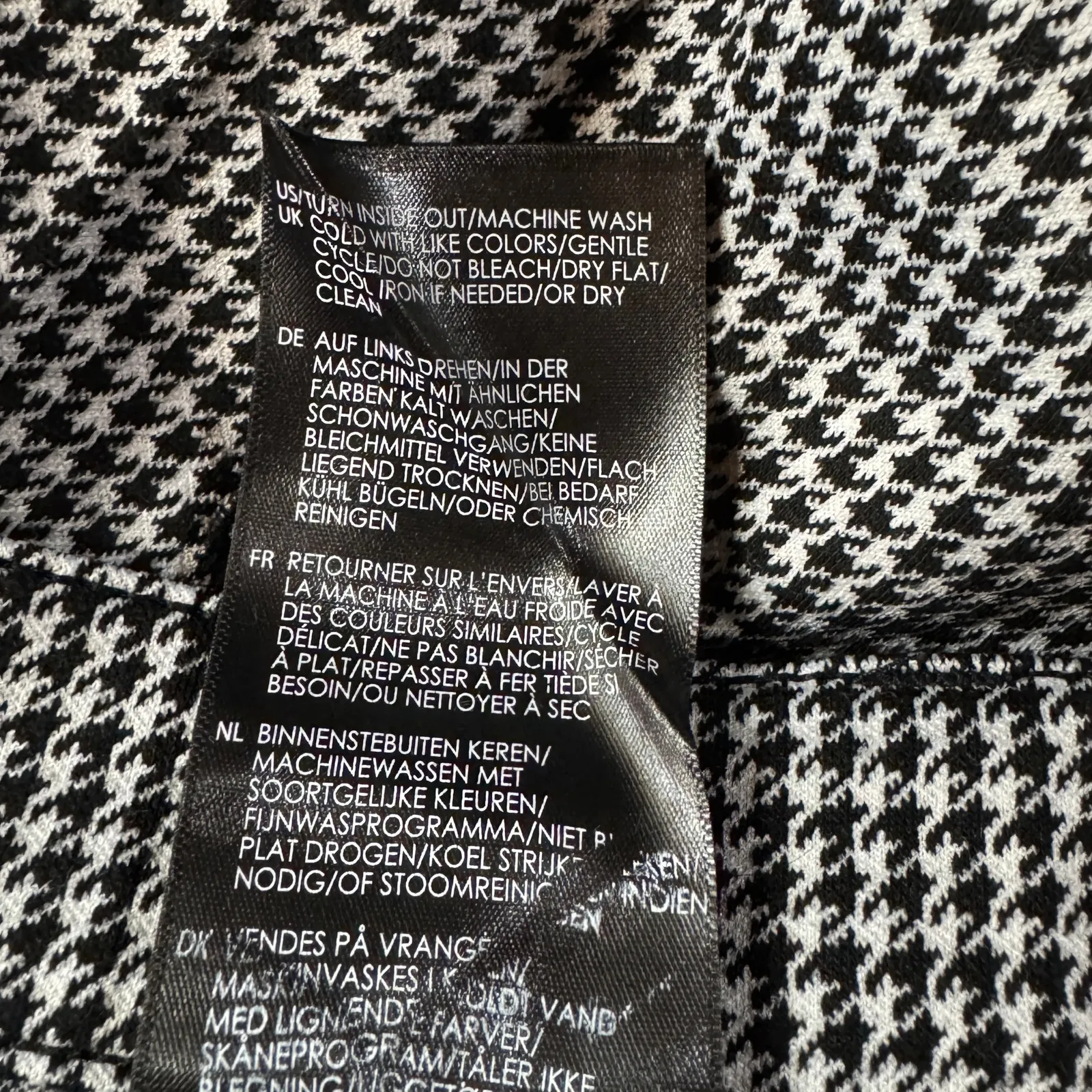 Liverpool SZ 4/27 Skinny Leg Pants Houndstooth Stretch Mid-Rise Zip-Fly Pockets - Image 10