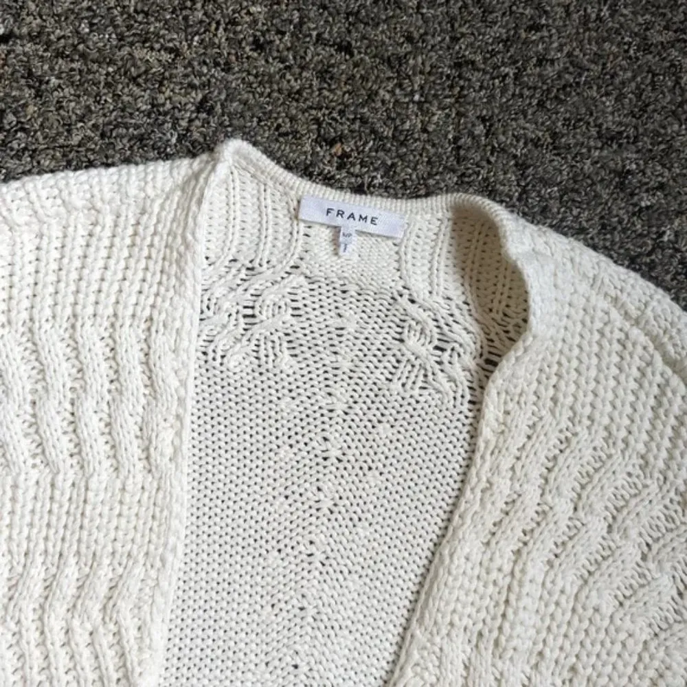 Frame Revolve Knit Fringe Cardigan - Image 5