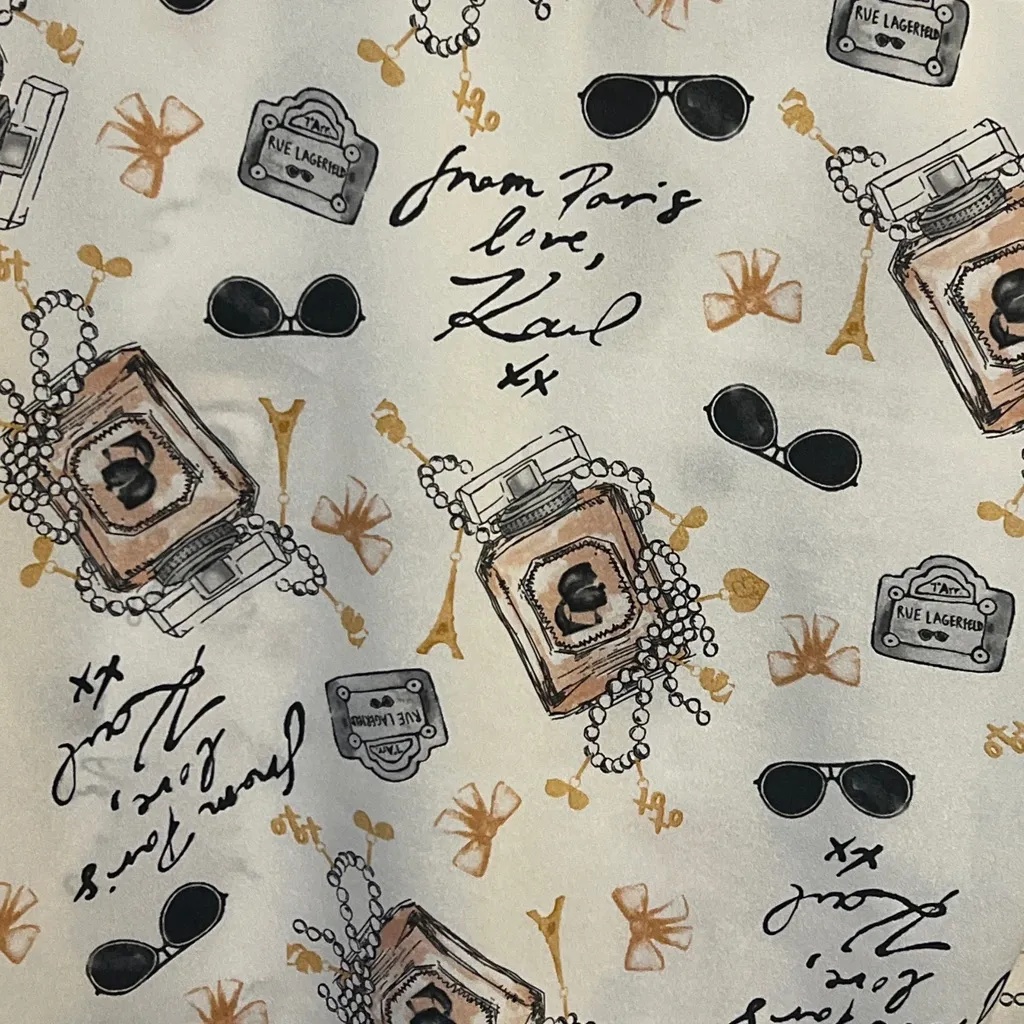 FINAL PRICE Karl Lagerfeld White Graphic Shirt - Image 8