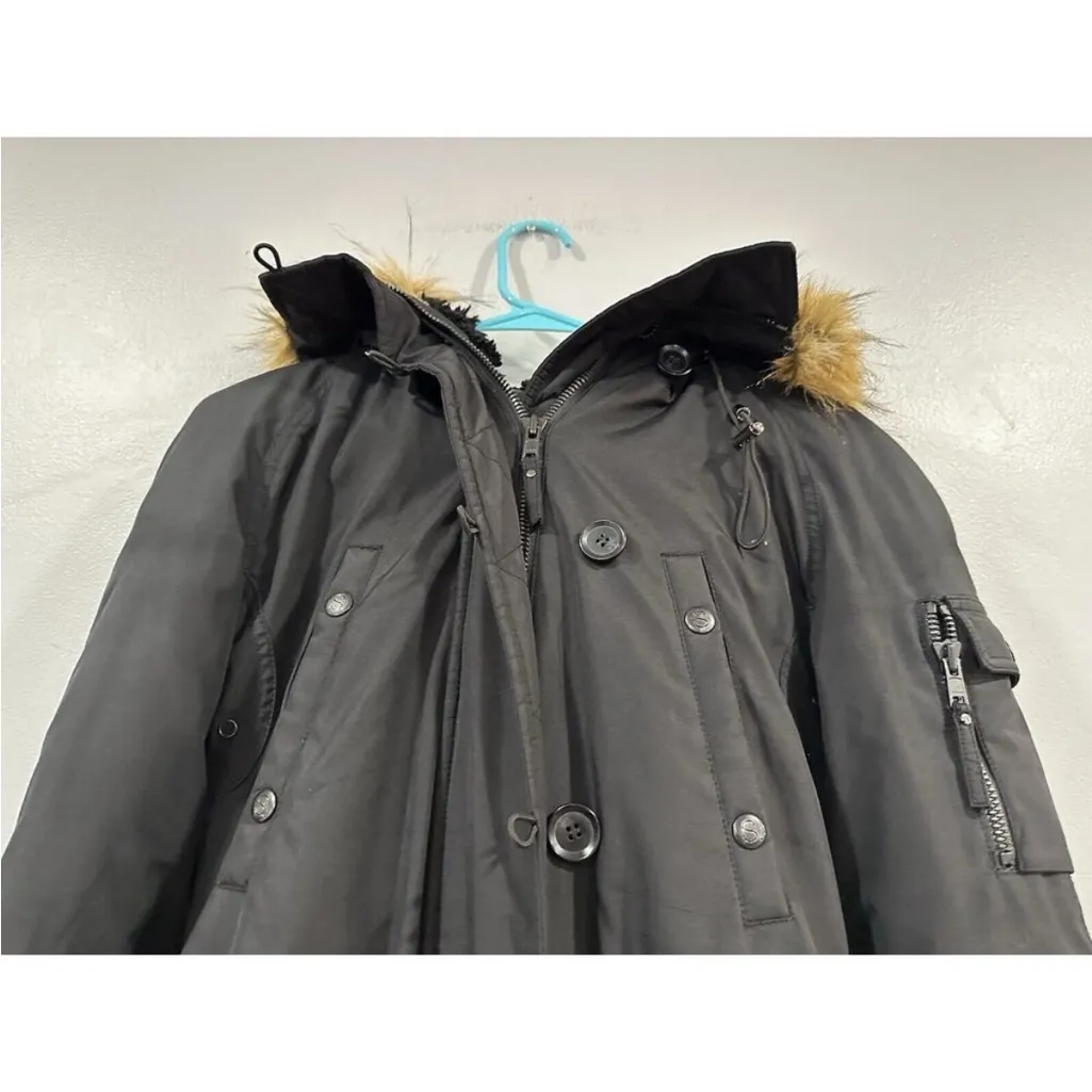 S13 Women's Luxe Alaska Long Down Parka with Faux Fur Hood Women's XS - Image 2