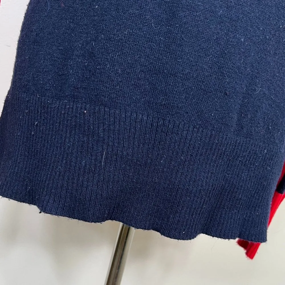 Long Tall Sally Two Tone Wool Alpaca Blend Sweater, Sz Small - Image 2