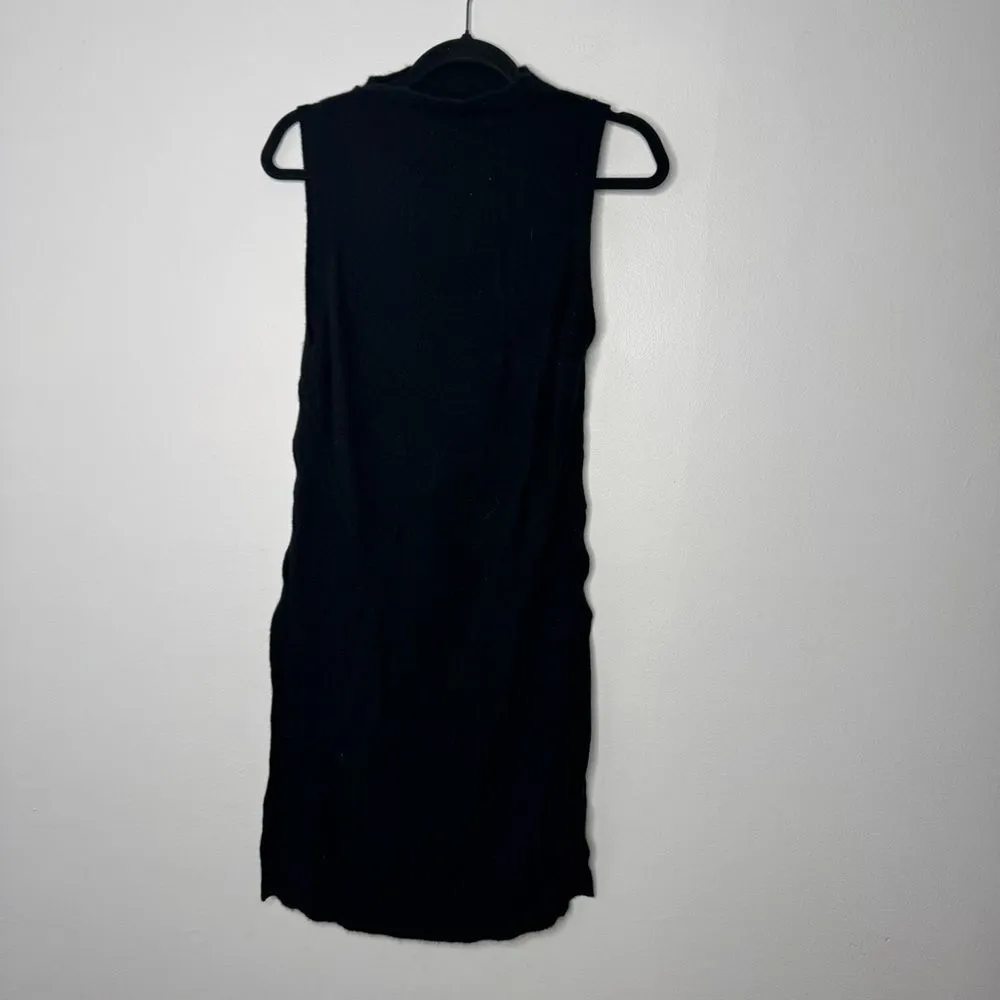 Qi black cashmere sweater dress size large - Image 2