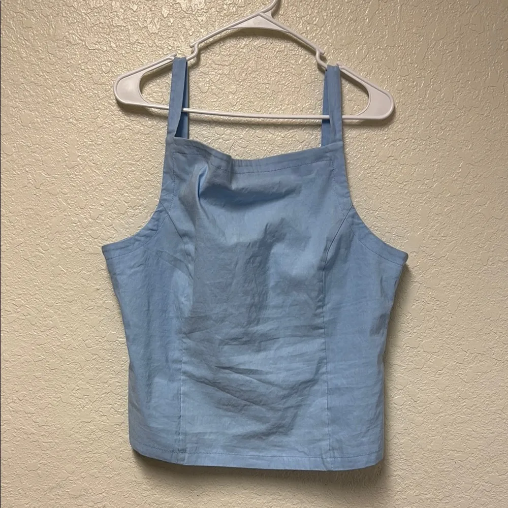 NWT MAEVE by Anthropologie Light Blue Women's Top *flaw noted* - Image 2